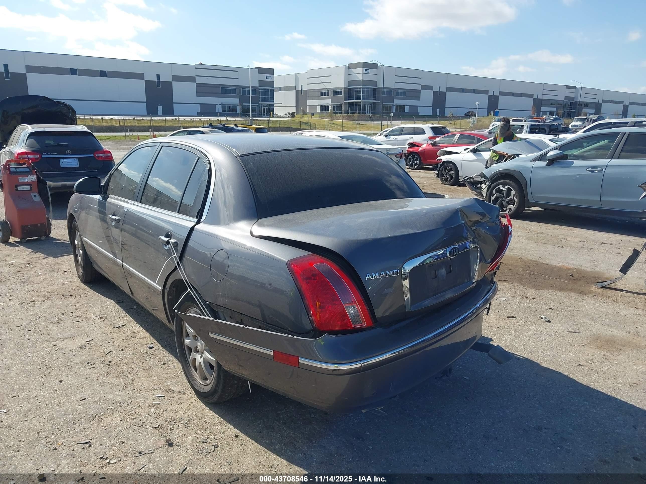2008 Kia Amanti   Серый vin: KNALD125085144868