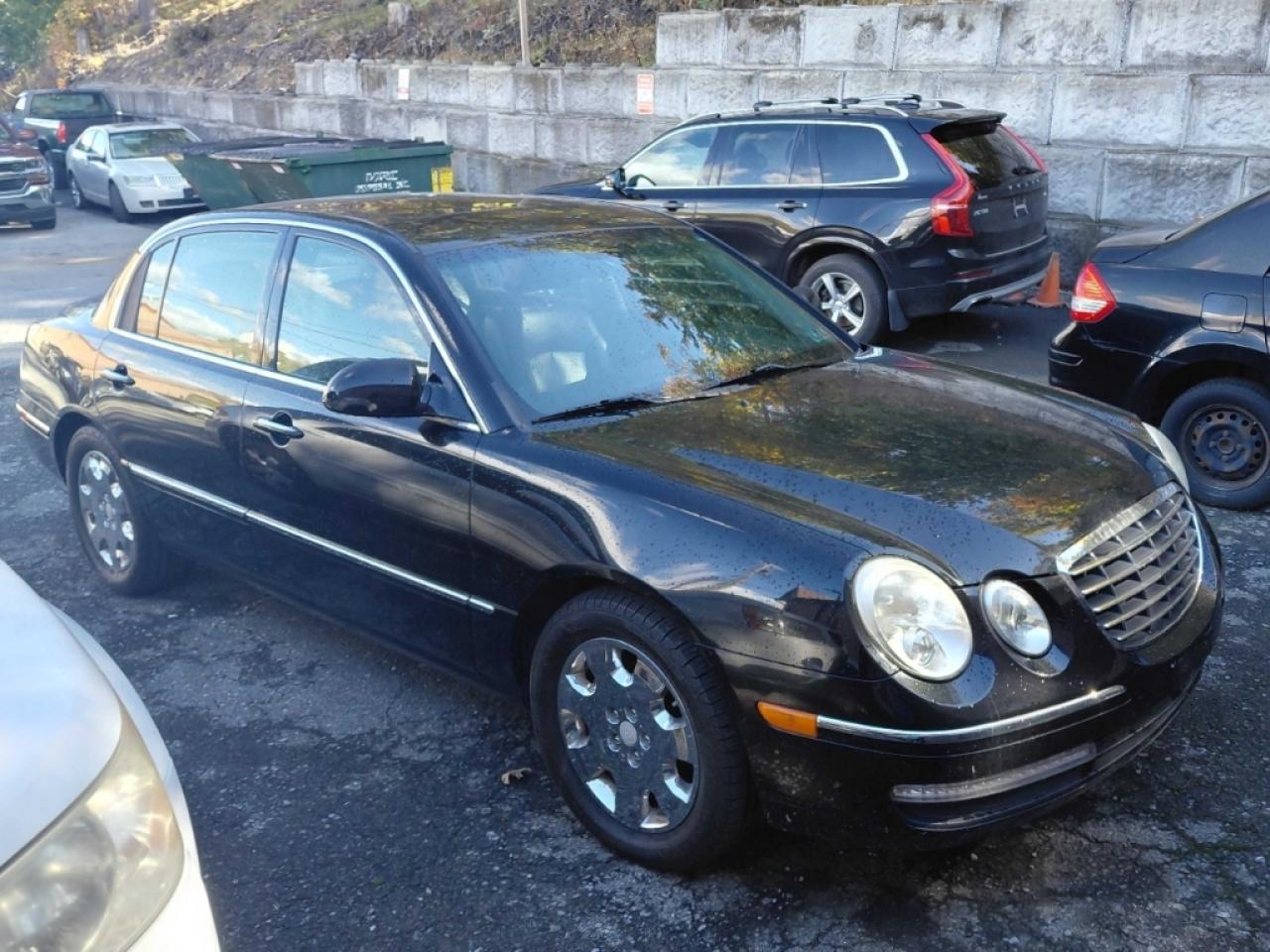 2008 Kia Amanti Черный vin: KNALD125285162658