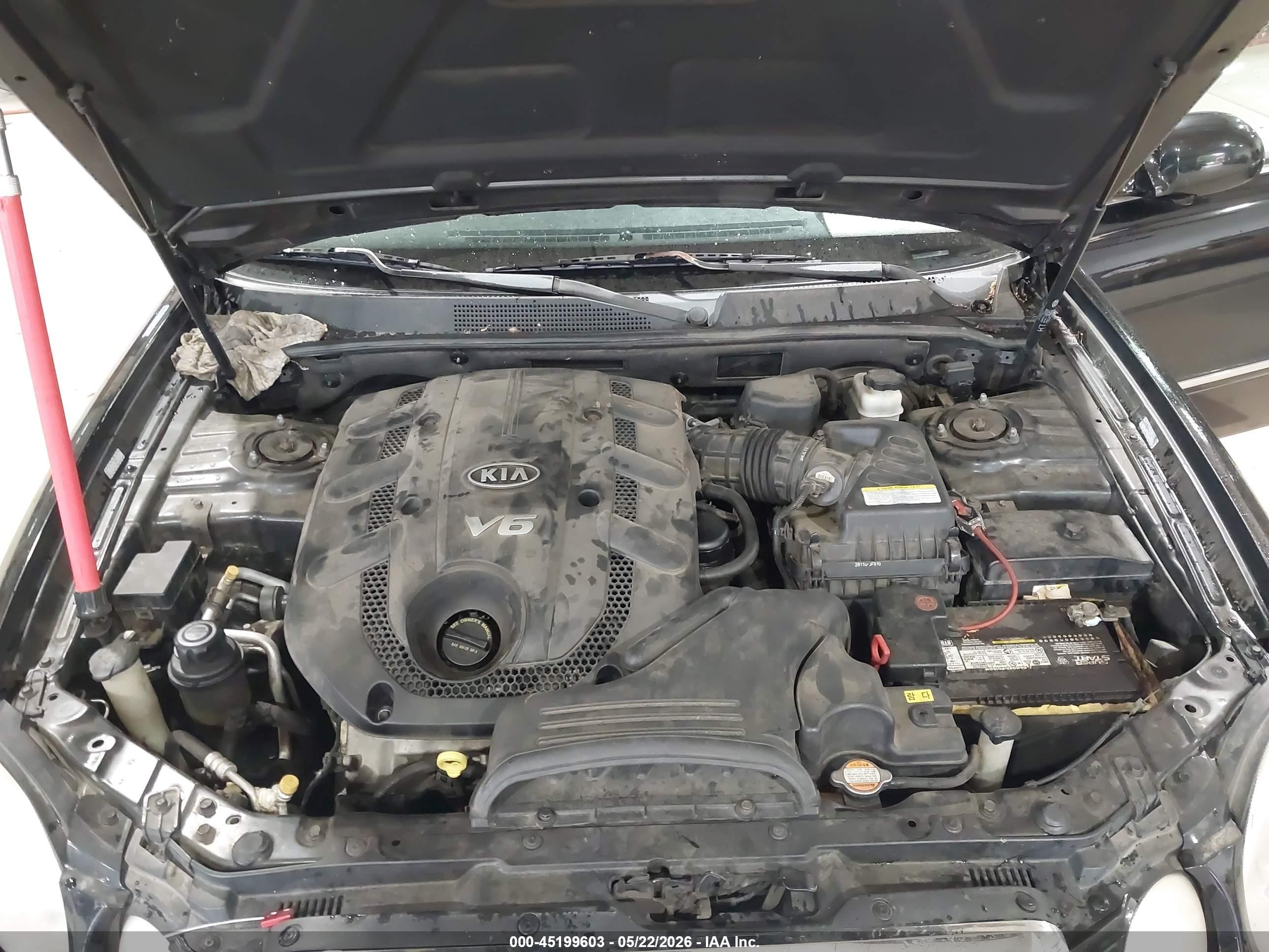 2008 Kia Amanti   Black vin: KNALD125285166211