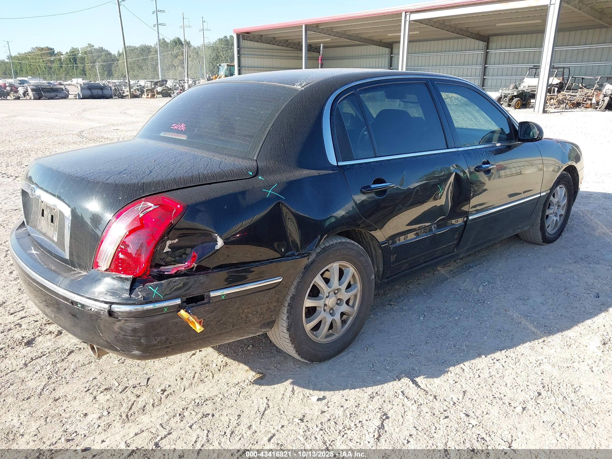 2008 Kia Amanti   Black vin: KNALD125385167433