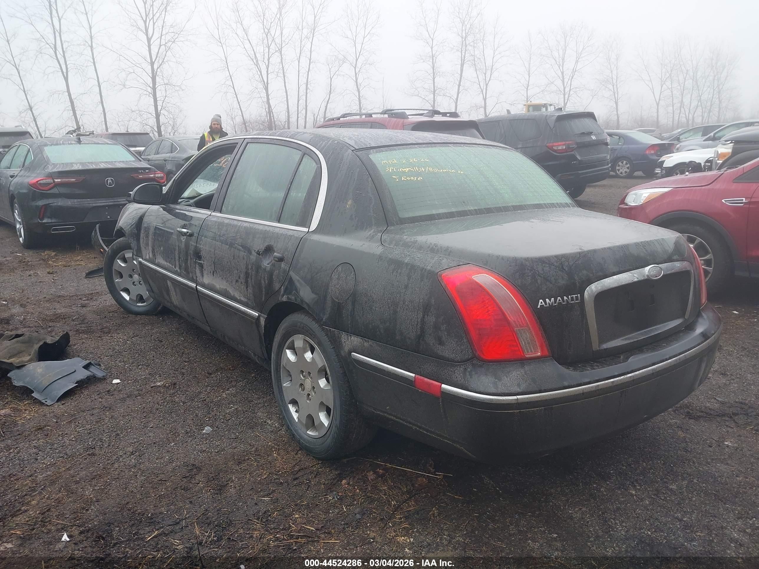 2008 Kia Amanti   Черный vin: KNALD125X85160981
