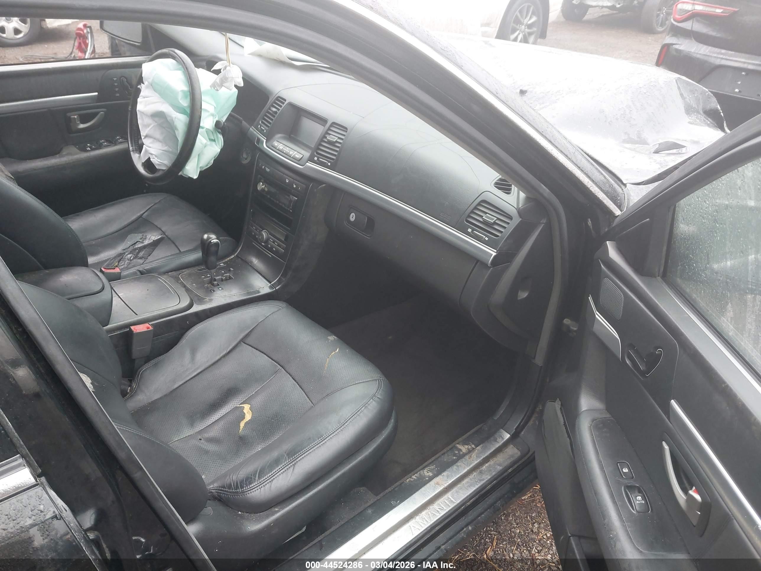 2008 Kia Amanti   Черный vin: KNALD125X85160981