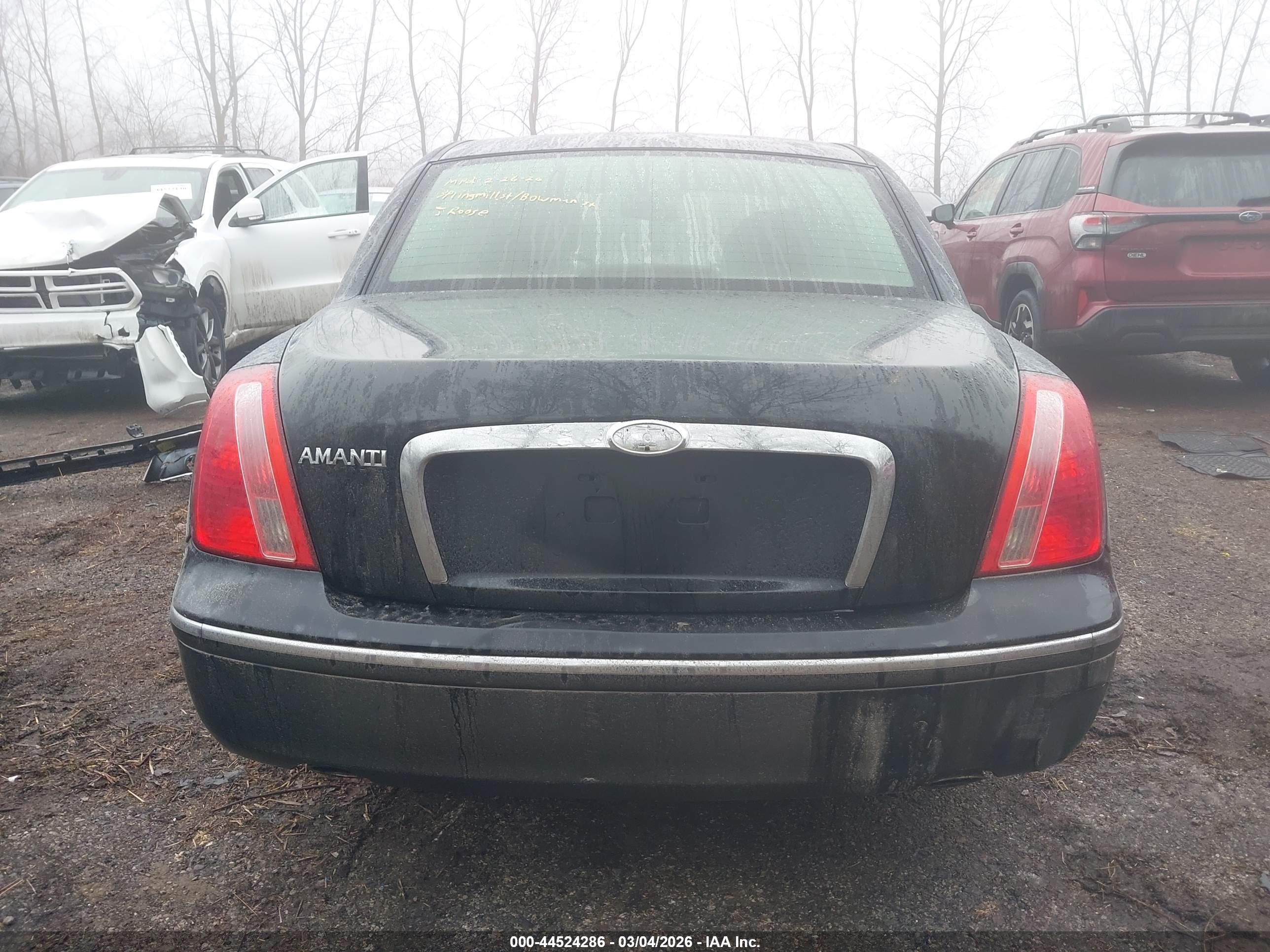 2008 Kia Amanti   Черный vin: KNALD125X85160981