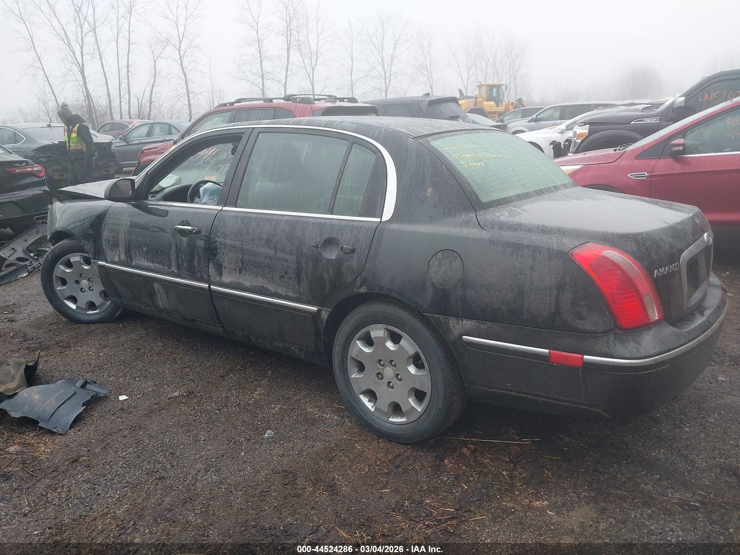 2008 Kia Amanti   Черный vin: KNALD125X85160981