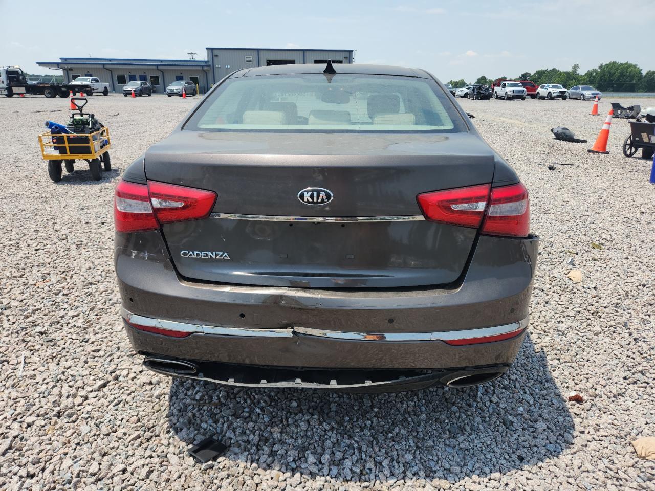 2014 Kia Cadenza Premium Серый vin: KNALN4D70E5128503