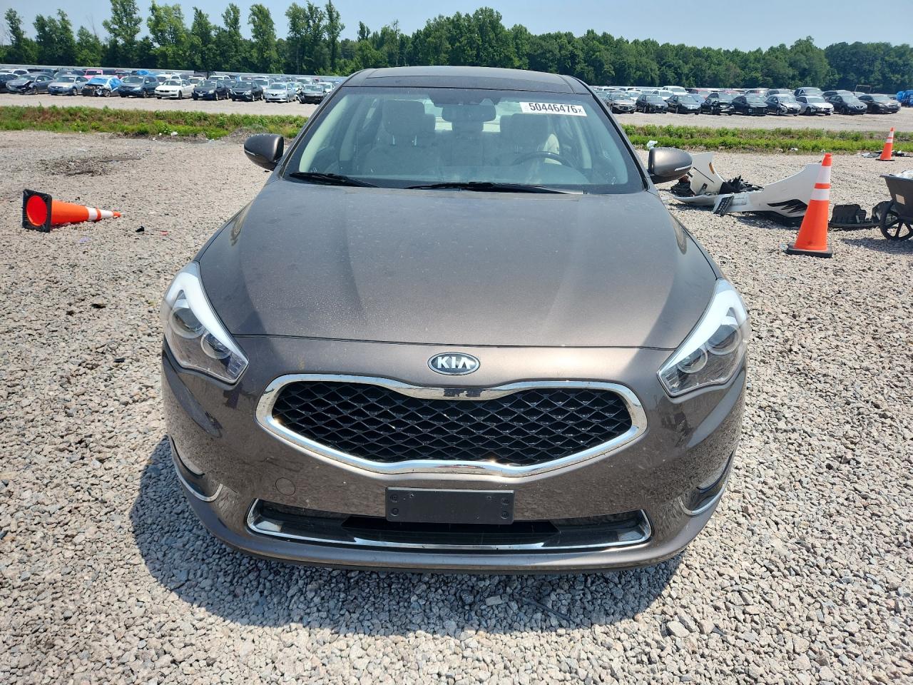 2014 Kia Cadenza Premium Серый vin: KNALN4D70E5128503