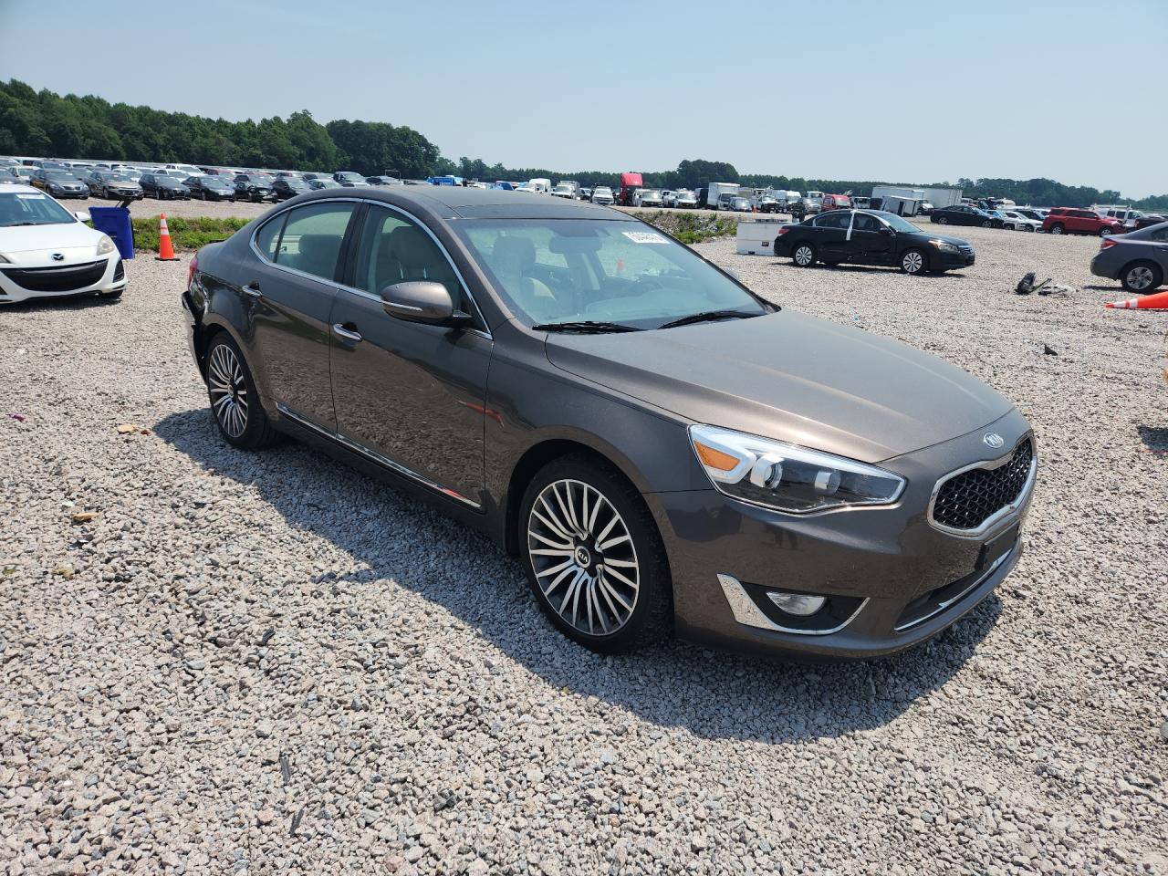 2014 Kia Cadenza Premium Серый vin: KNALN4D70E5128503