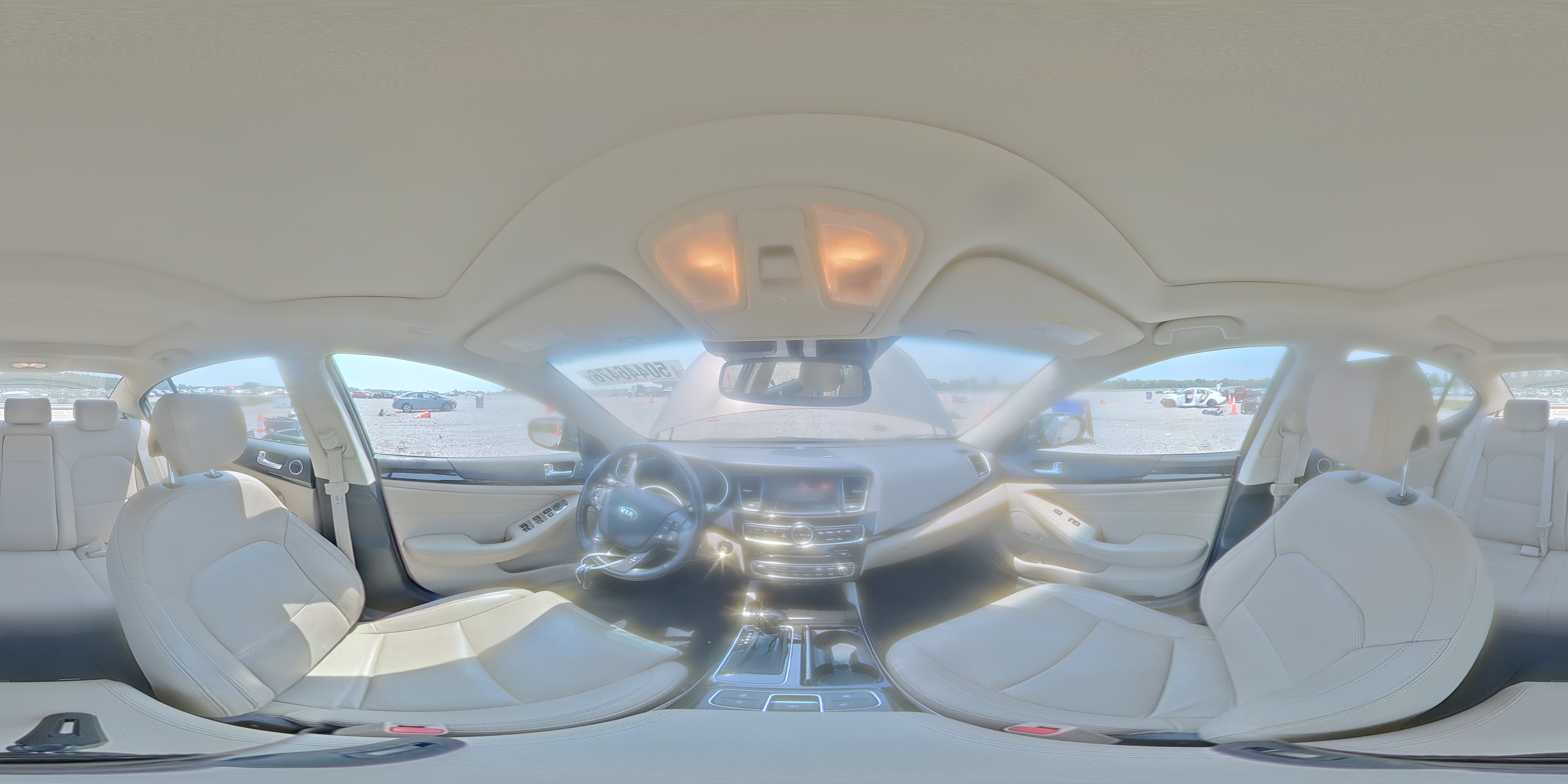 2014 Kia Cadenza Premium Серый vin: KNALN4D70E5128503