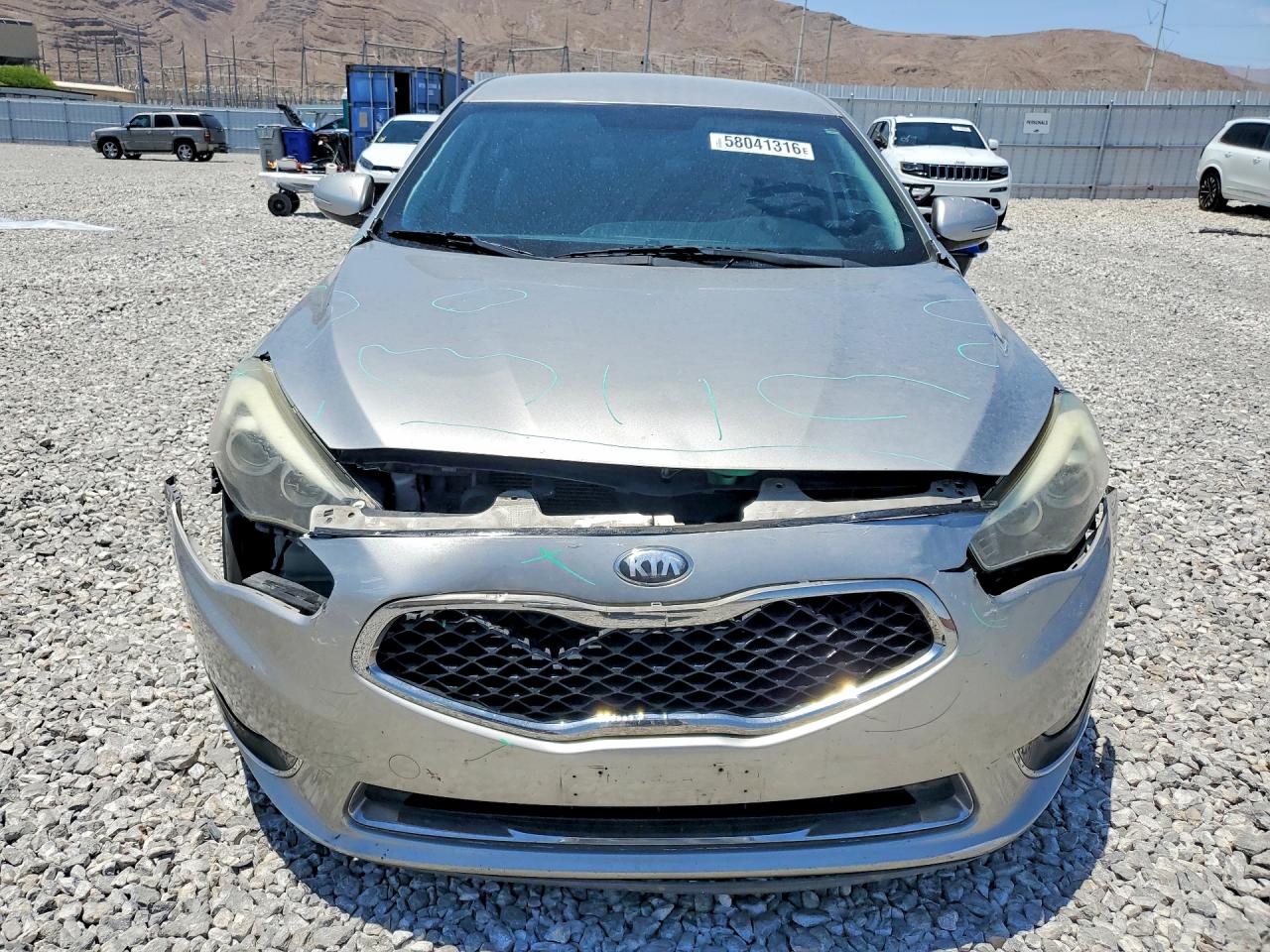 2014 Kia Cadenza Premium Серебряный vin: KNALN4D70E5130672