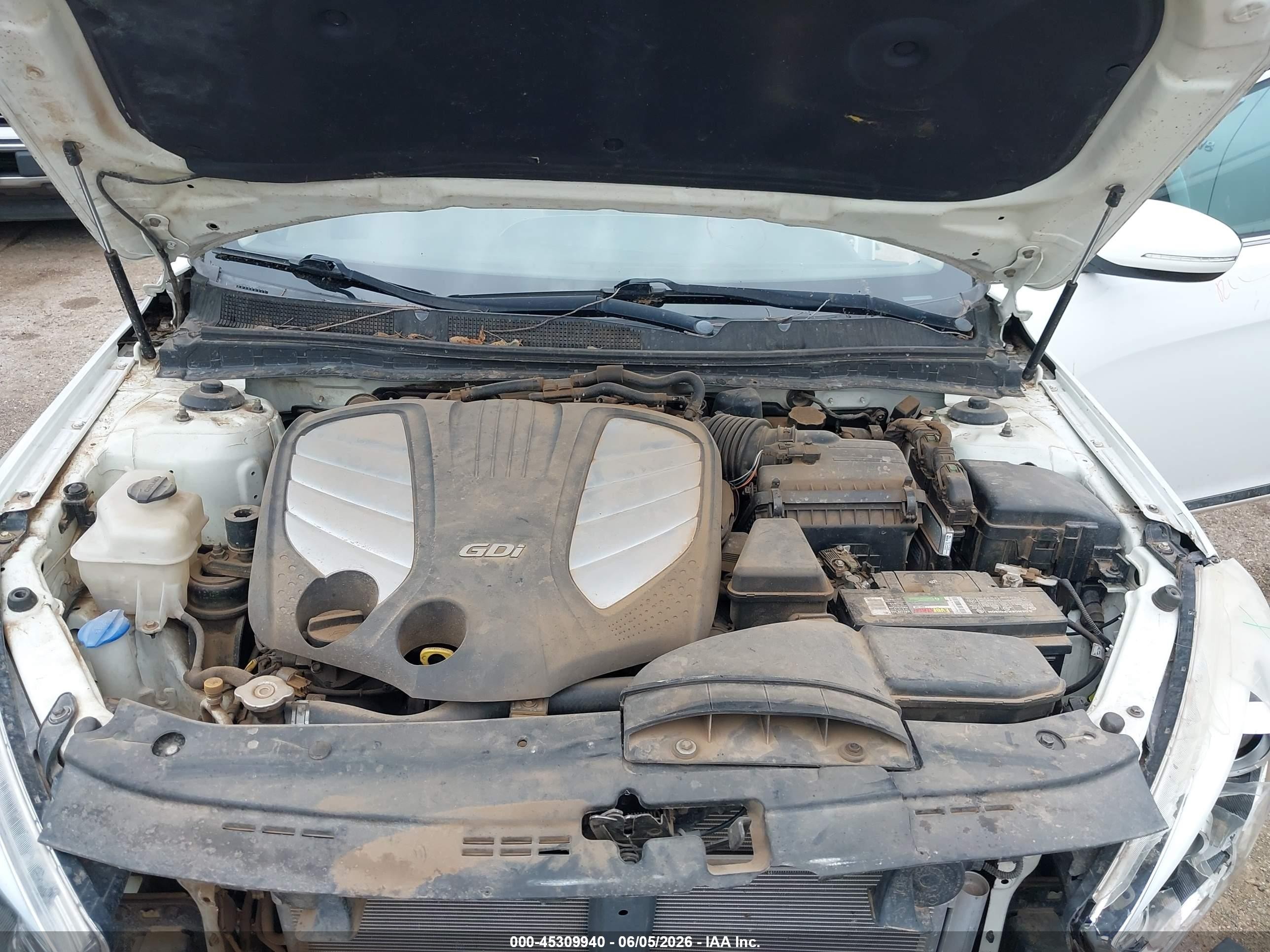 2014 Kia Cadenza Premium White vin: KNALN4D70E5131076