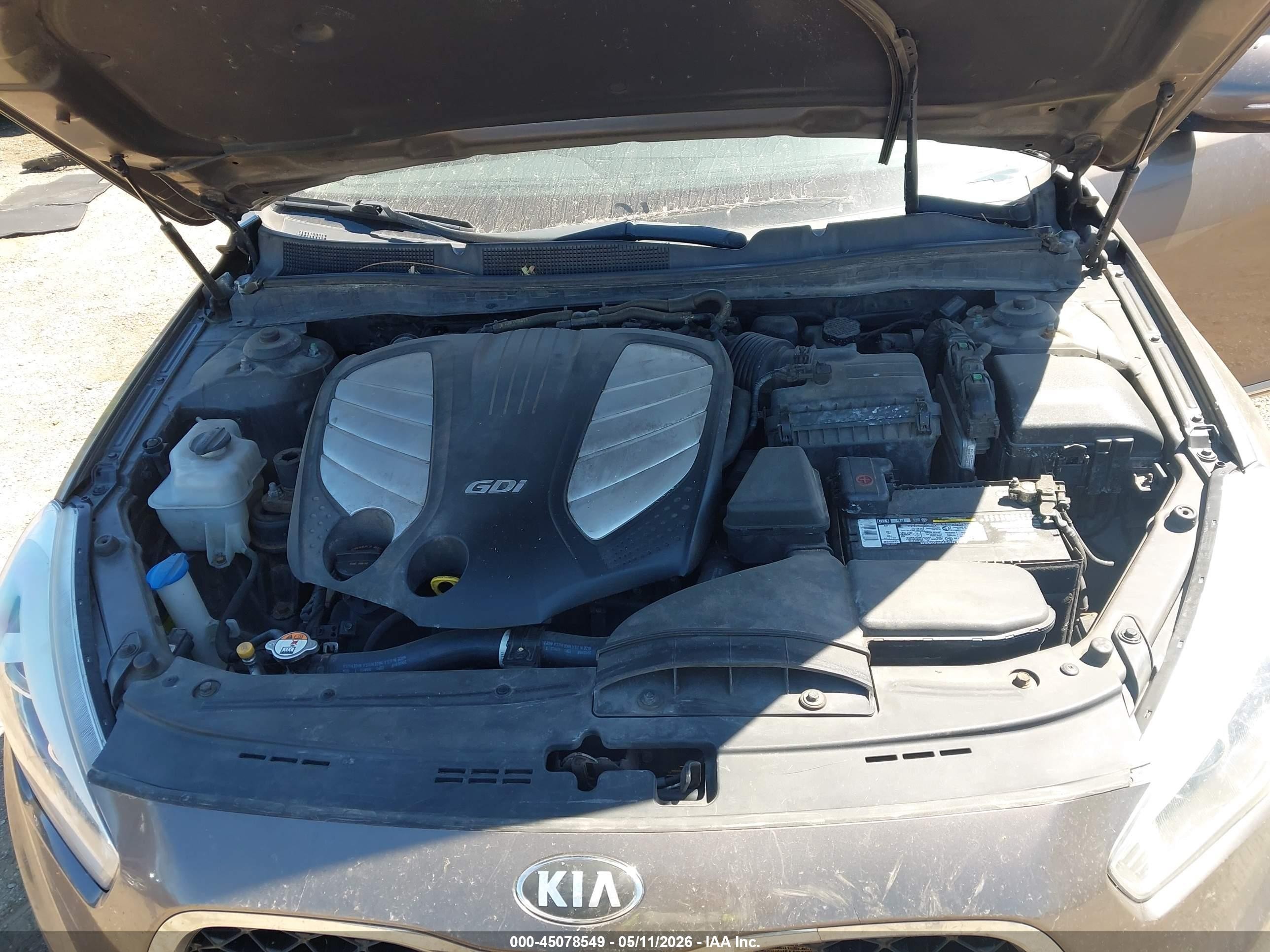 2014 Kia Cadenza Premium Gray vin: KNALN4D70E5160738
