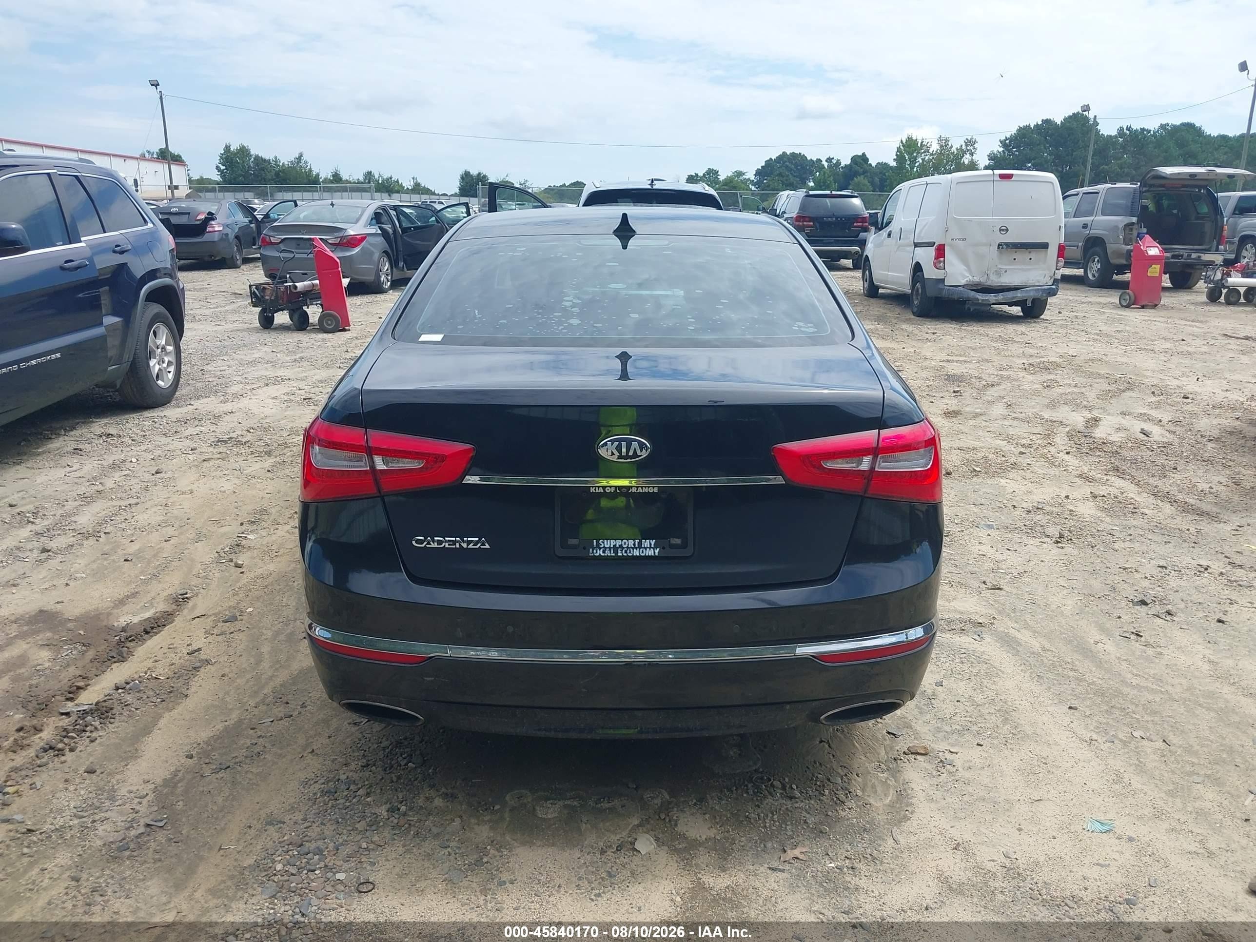2014 Kia Cadenza Premium Black vin: KNALN4D70E5167494