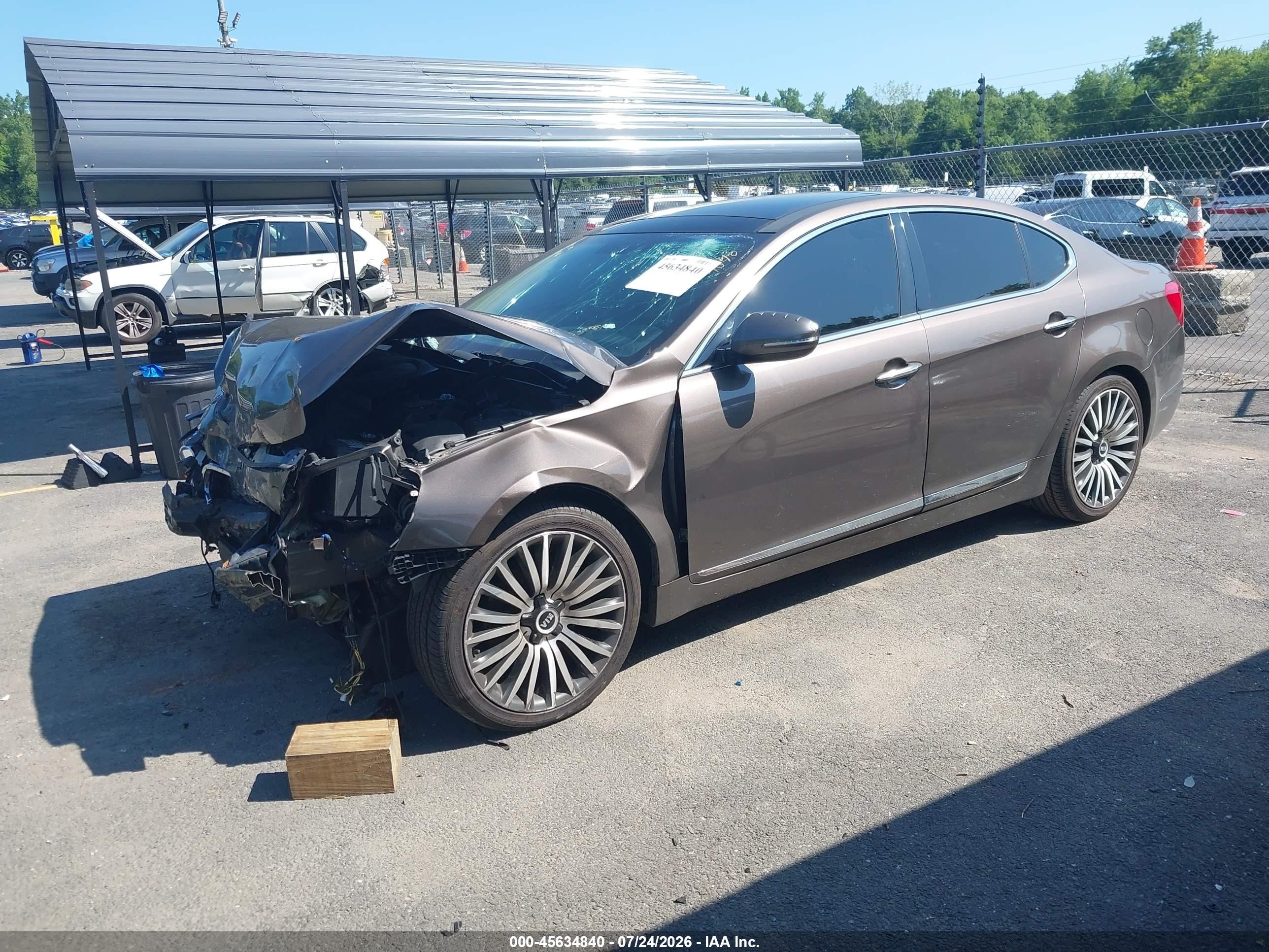 2015 Kia Cadenza Premium Black vin: KNALN4D70F5168257