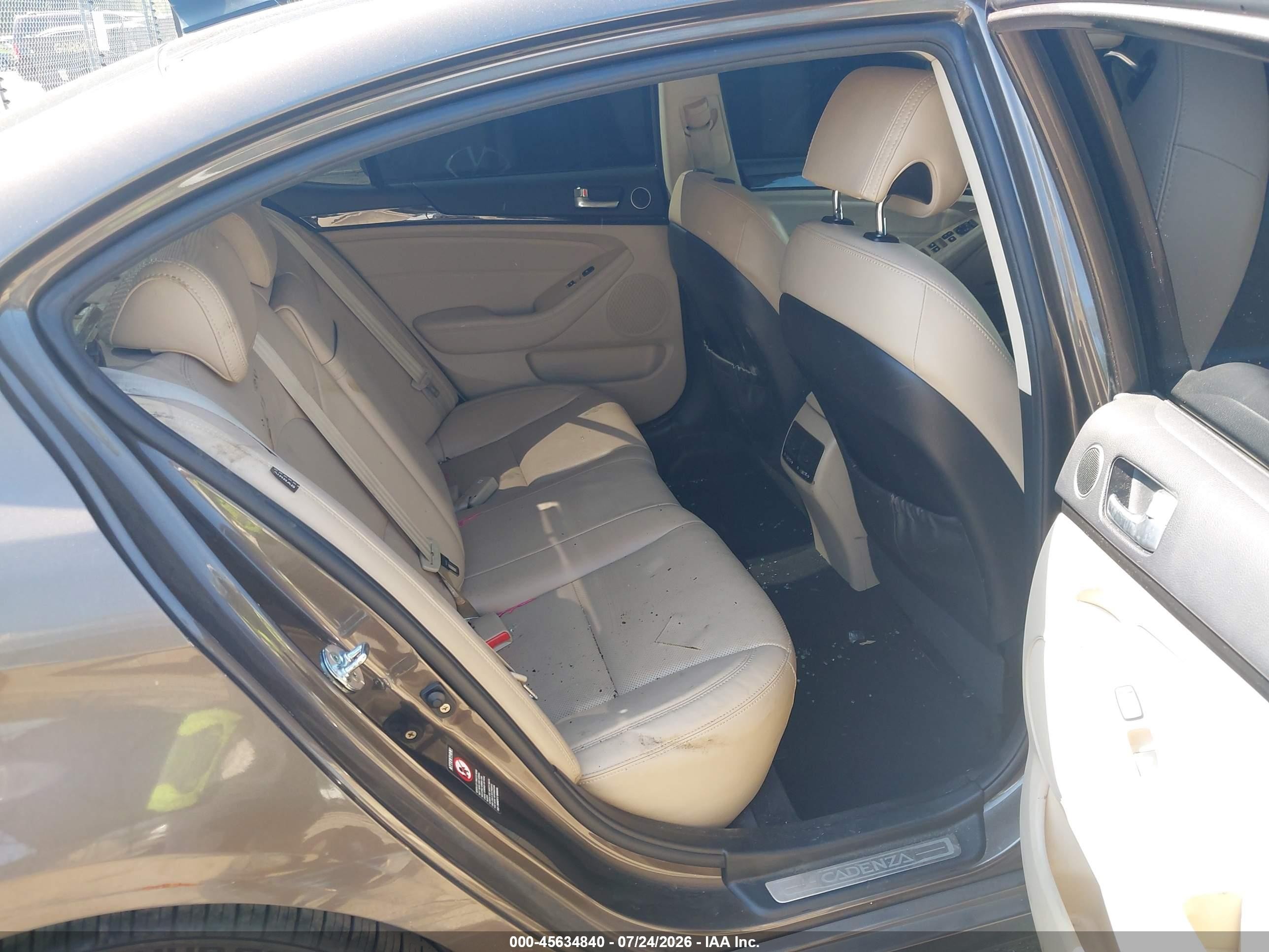 2015 Kia Cadenza Premium Black vin: KNALN4D70F5168257