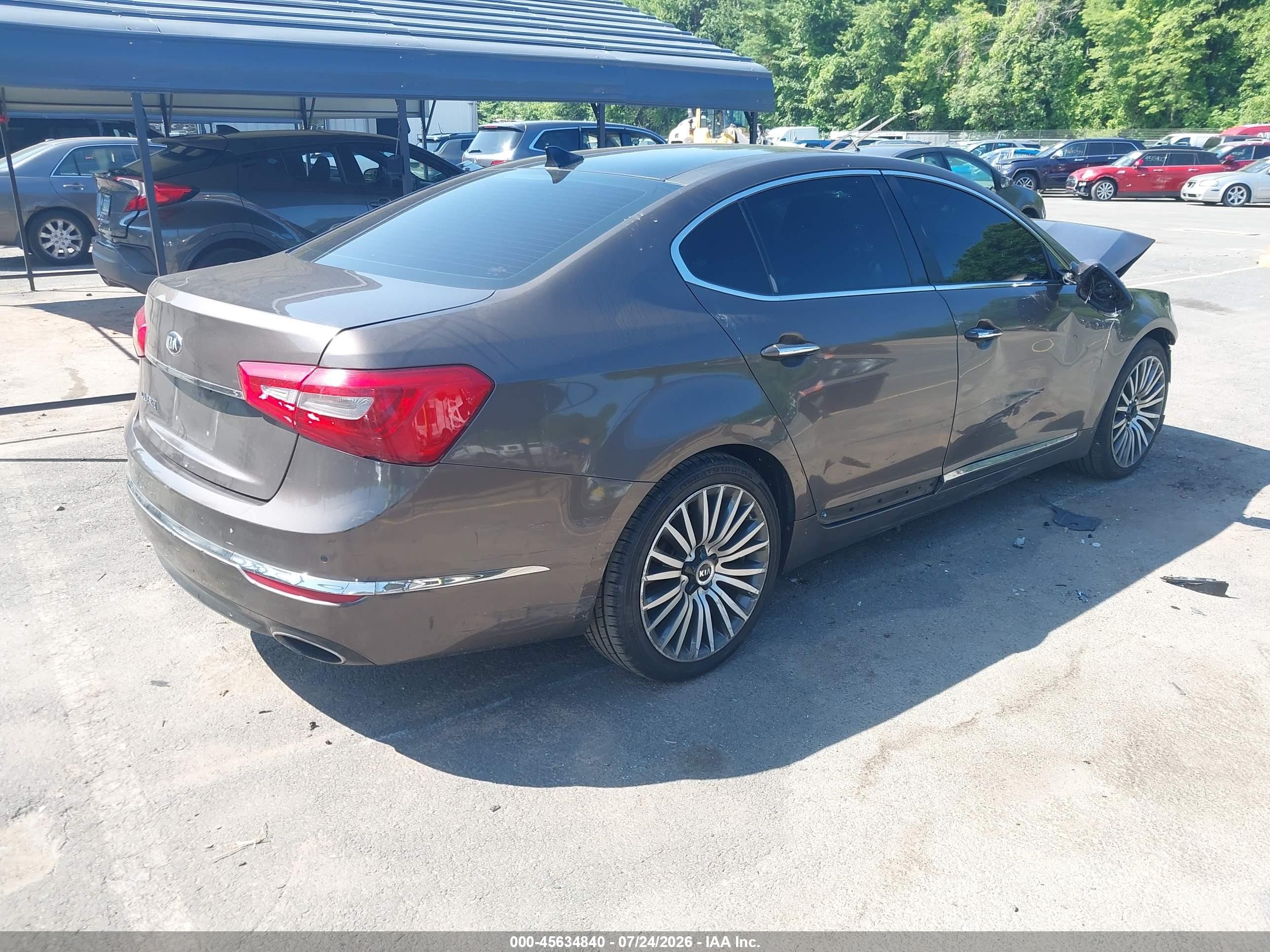 2015 Kia Cadenza Premium Black vin: KNALN4D70F5168257