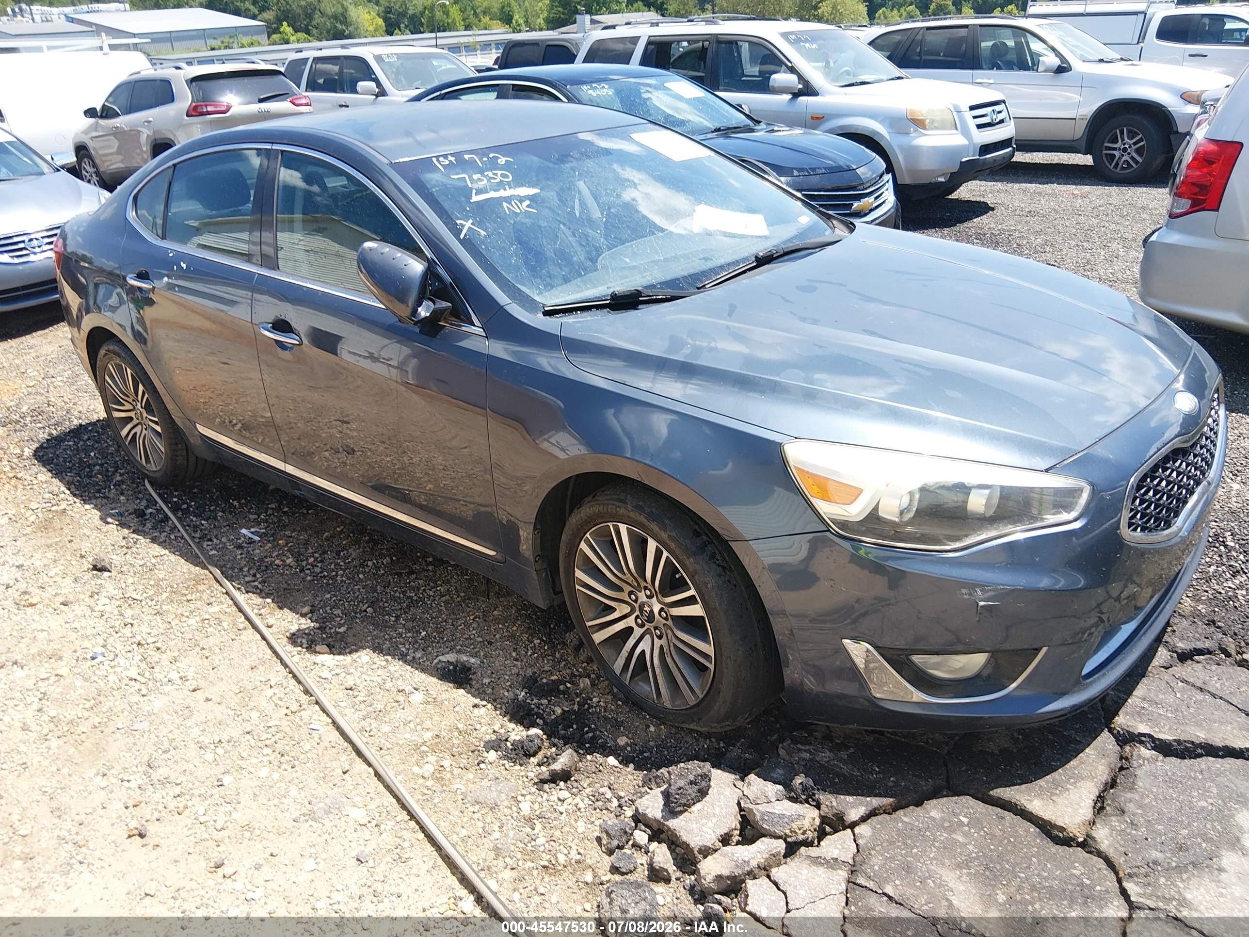 2015 Kia Cadenza Premium Gray vin: KNALN4D70F5168629