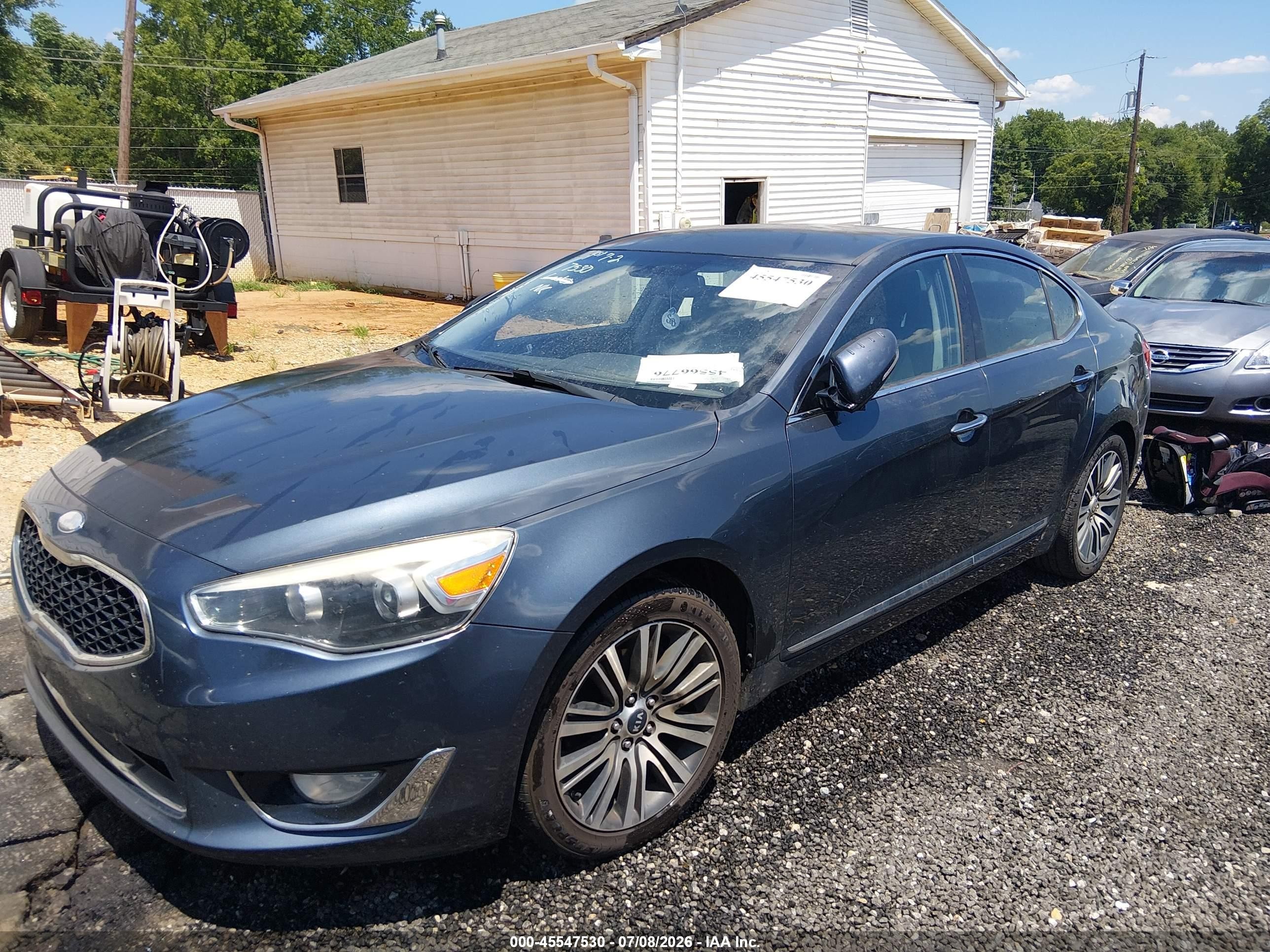 2015 Kia Cadenza Premium Gray vin: KNALN4D70F5168629