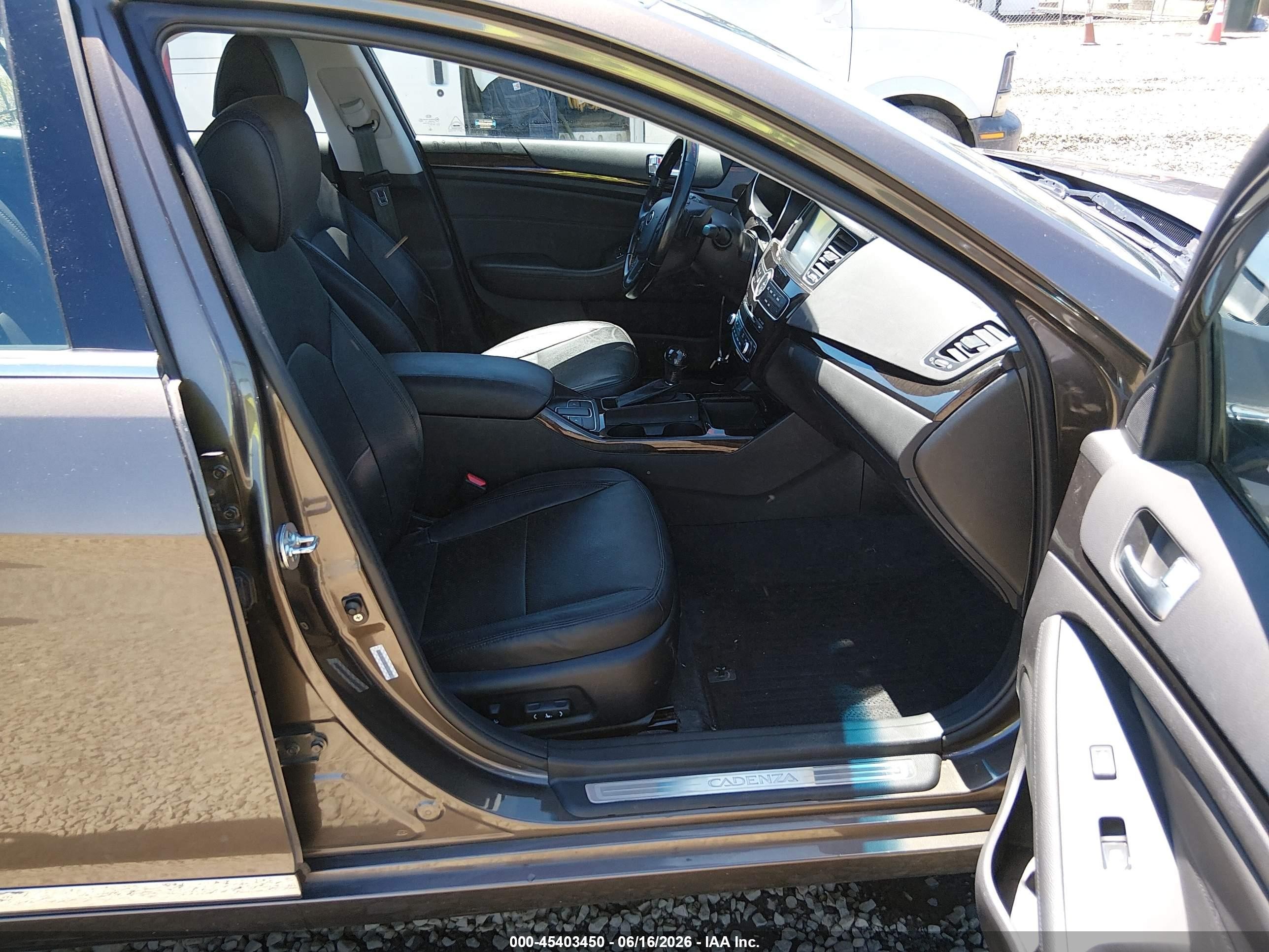 2015 Kia Cadenza Premium Коричневый vin: KNALN4D70F5171272