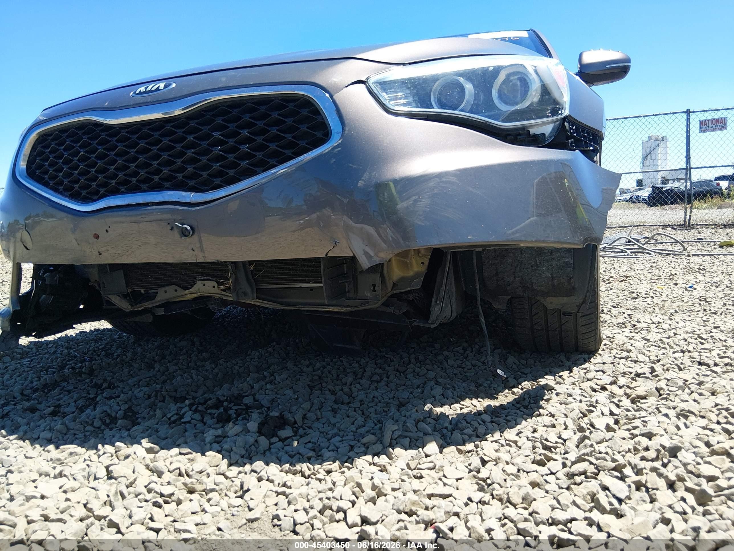 2015 Kia Cadenza Premium Коричневый vin: KNALN4D70F5171272