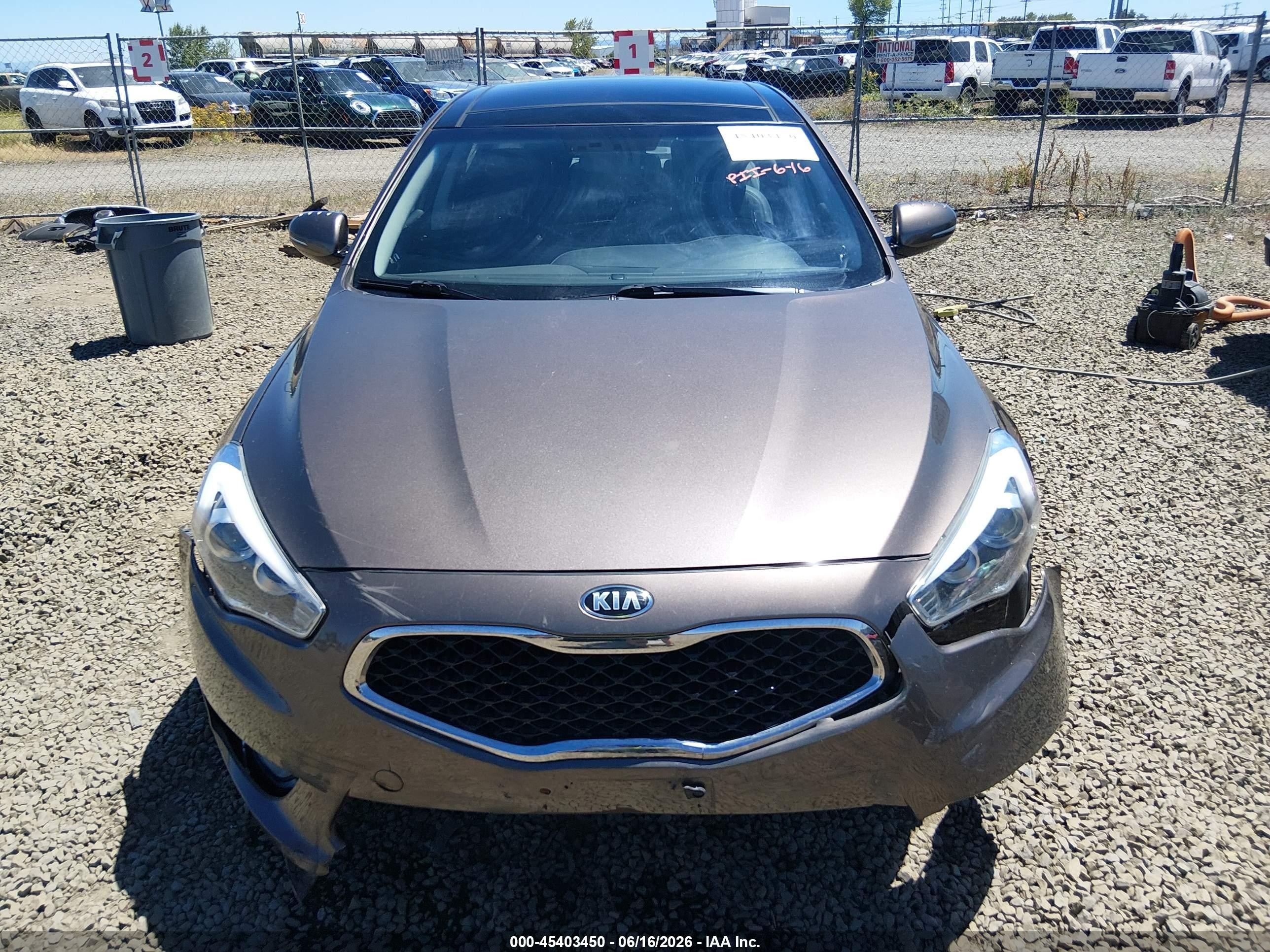 2015 Kia Cadenza Premium Коричневый vin: KNALN4D70F5171272