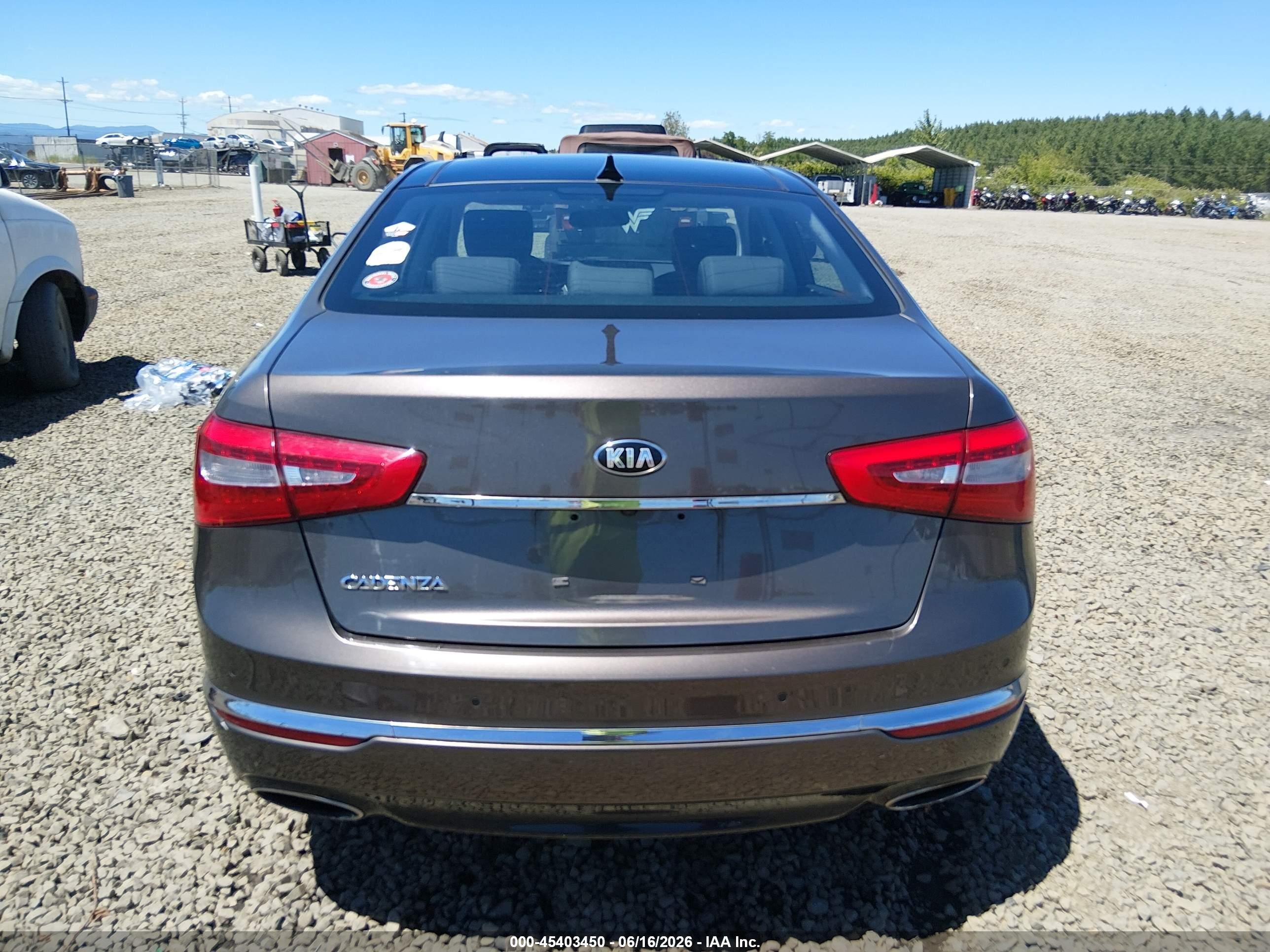 2015 Kia Cadenza Premium Коричневый vin: KNALN4D70F5171272