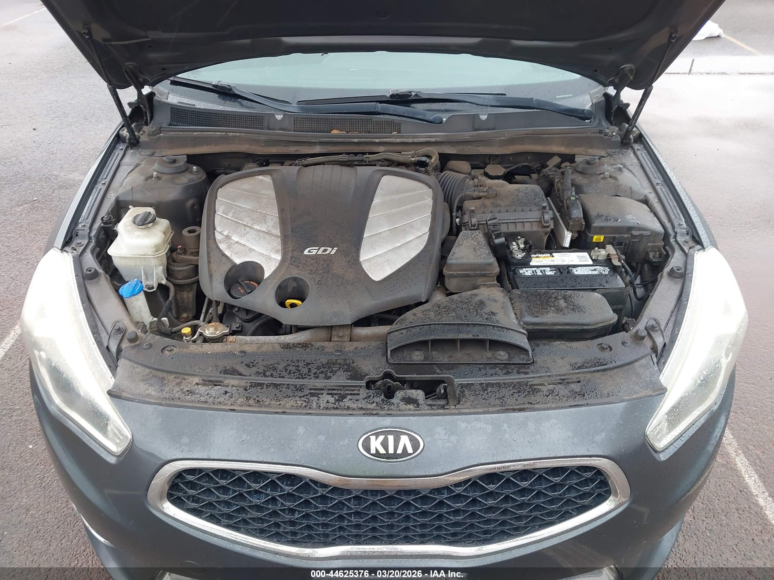 2015 Kia Cadenza Premium Gray vin: KNALN4D70F5176004