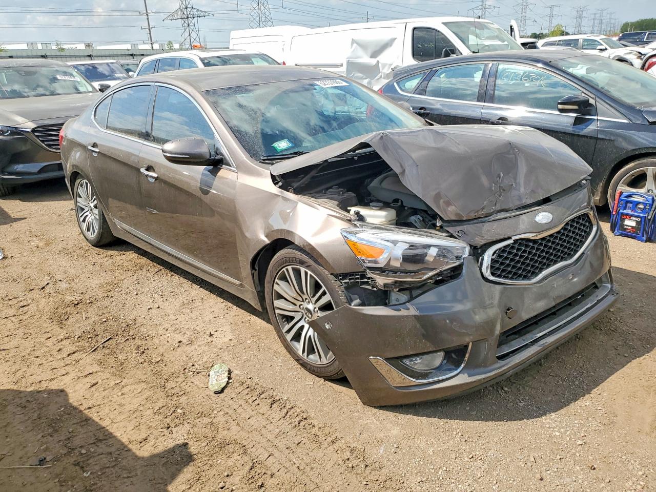 2015 Kia Cadenza Brown vin: KNALN4D70F5178769