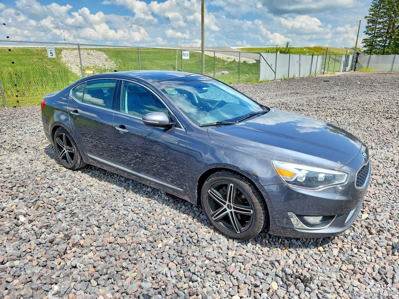 2015 Kia Cadenza Premium Gray vin: KNALN4D70F5197600