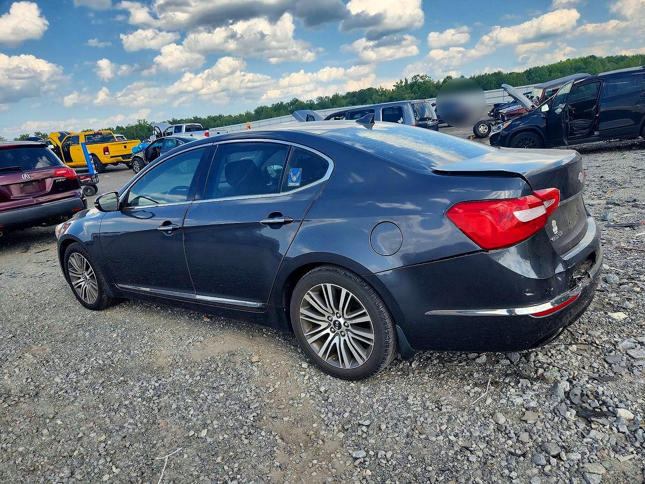 2014 Kia Cadenza Premium Gray vin: KNALN4D71E5131930