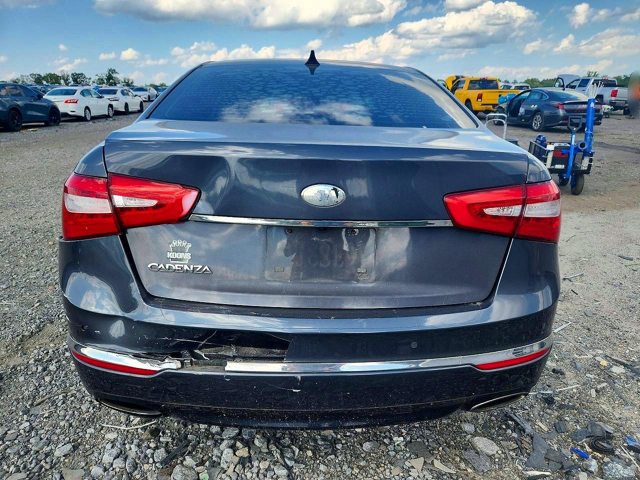 2014 Kia Cadenza Premium Gray vin: KNALN4D71E5131930