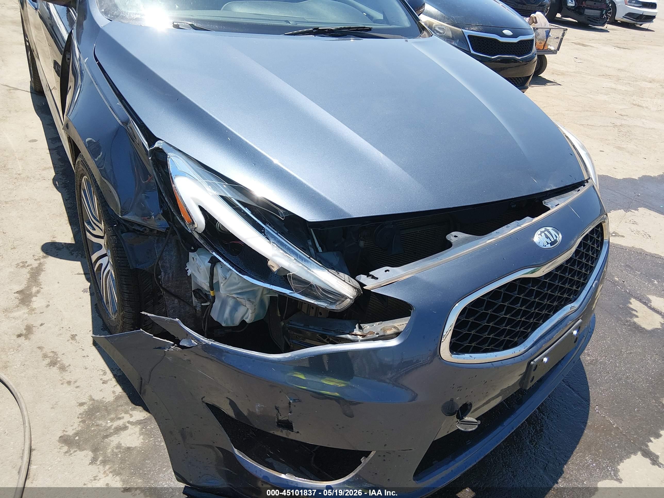 2014 Kia Cadenza Premium Blue vin: KNALN4D71E5132267