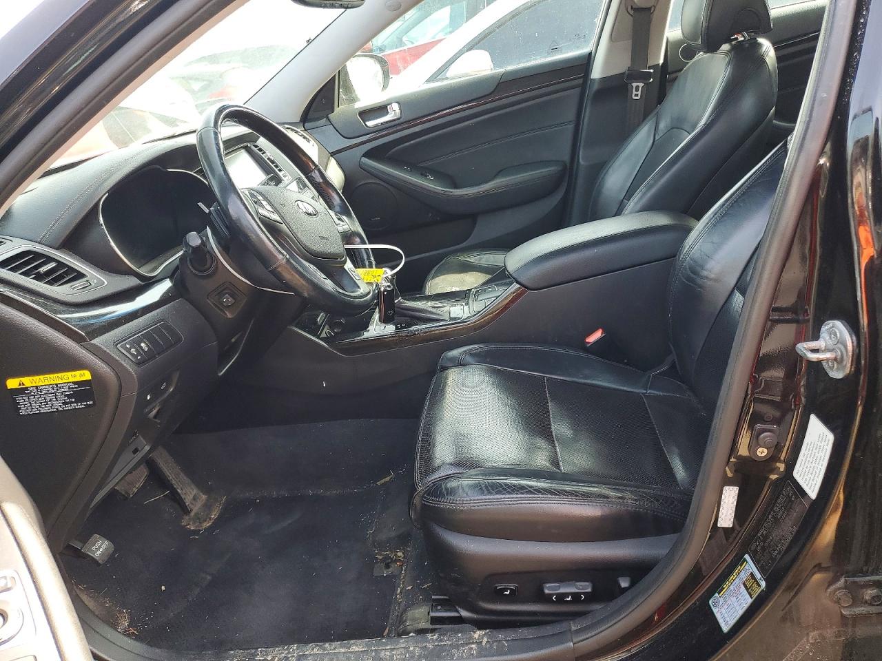 2014 Kia Cadenza Premium Black vin: KNALN4D71E5133208