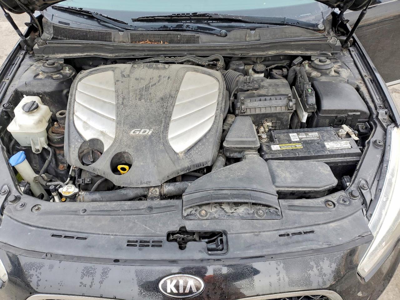 2014 Kia Cadenza Premium Black vin: KNALN4D71E5133208