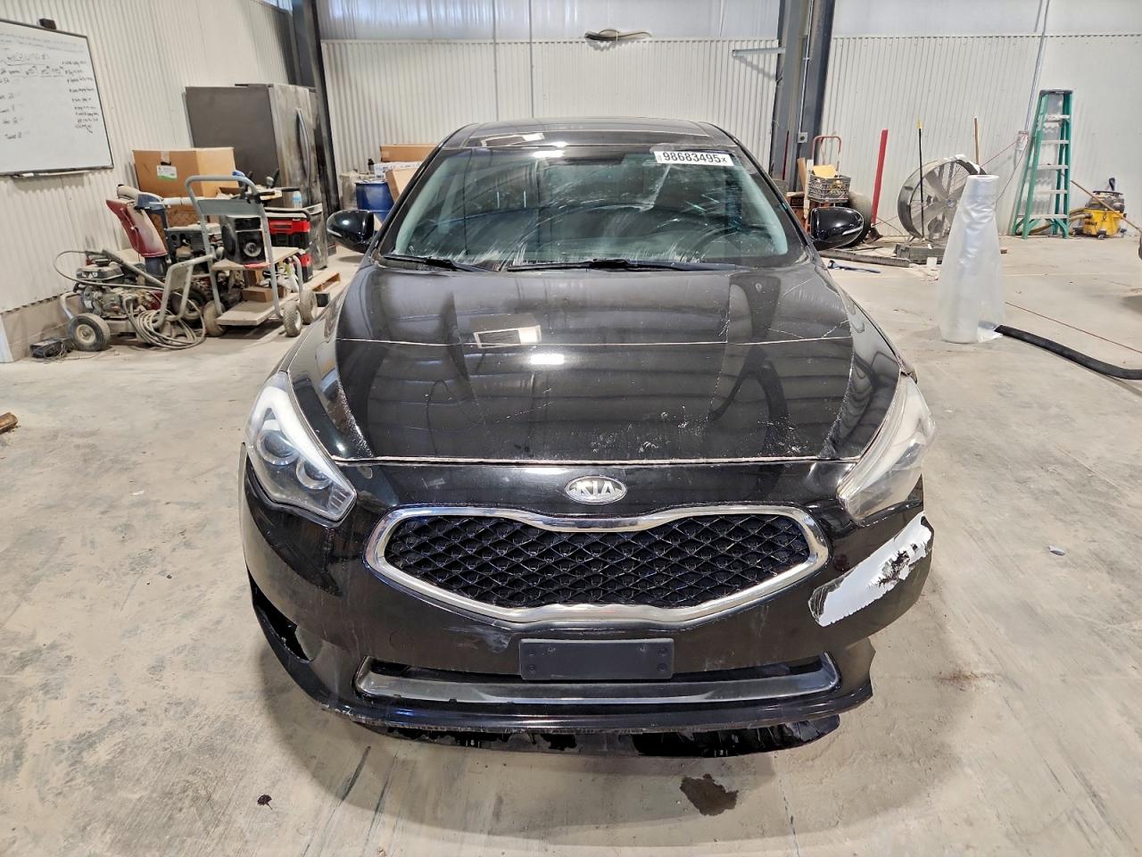 2014 Kia Cadenza Premium Черный vin: KNALN4D71E5139400