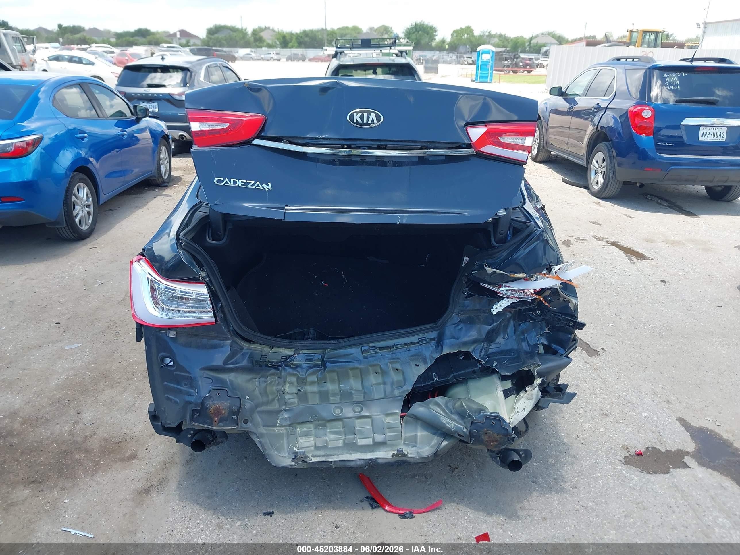 2014 Kia Cadenza Premium Dark Blue vin: KNALN4D71E5165687