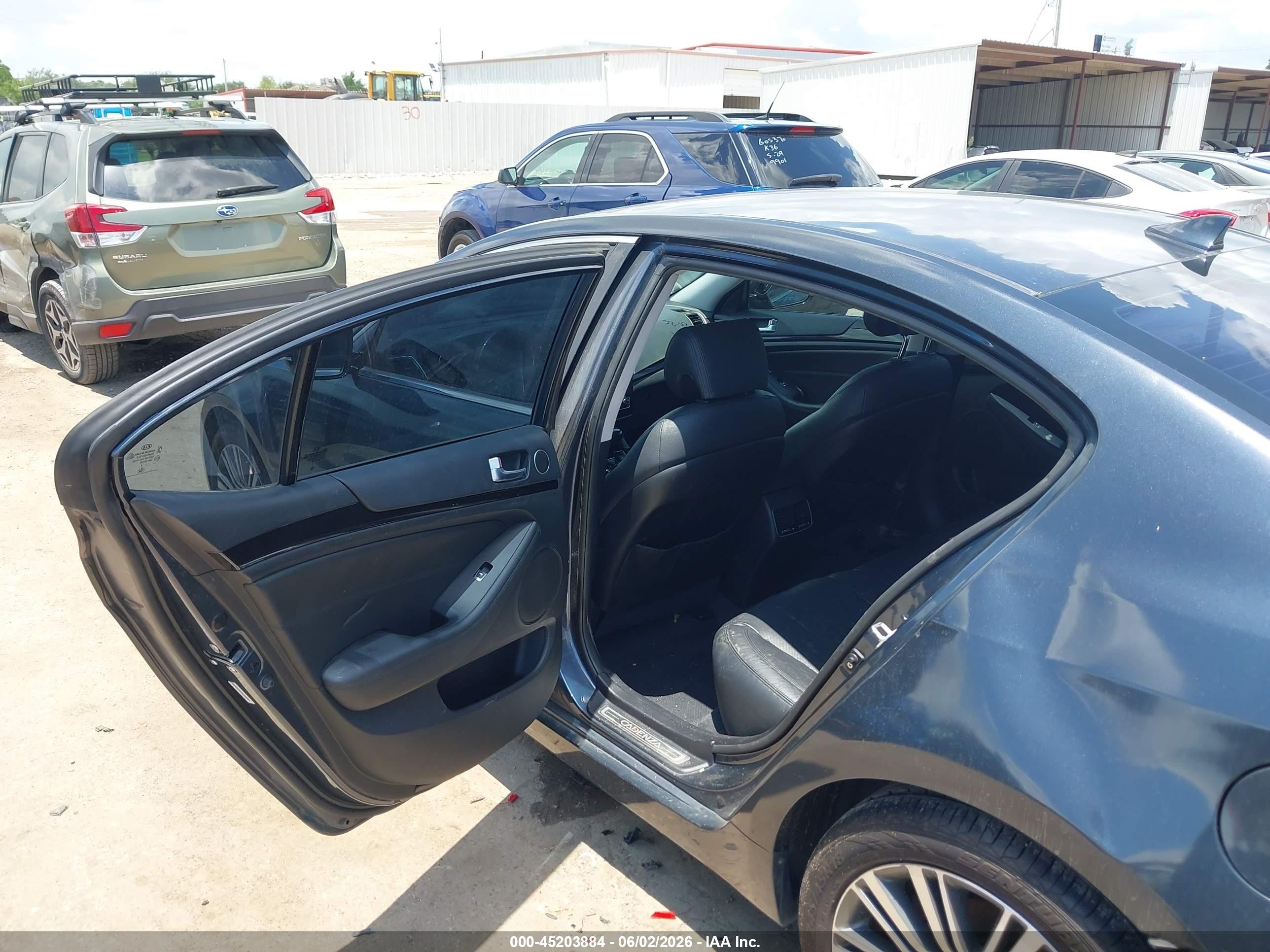 2014 Kia Cadenza Premium Dark Blue vin: KNALN4D71E5165687