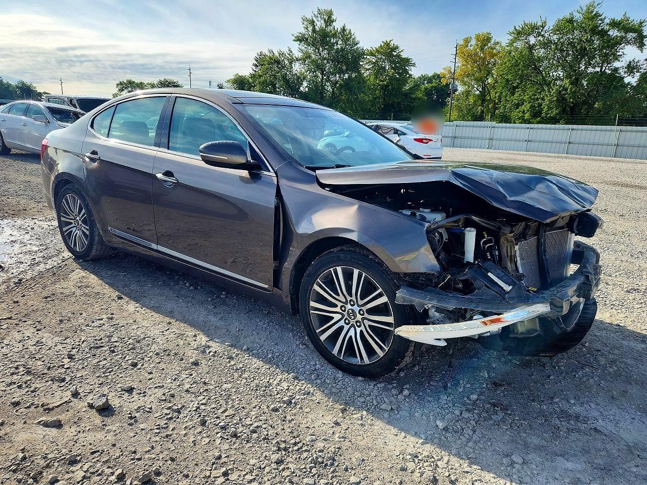 2015 Kia Cadenza Premium Brown vin: KNALN4D71F5173872