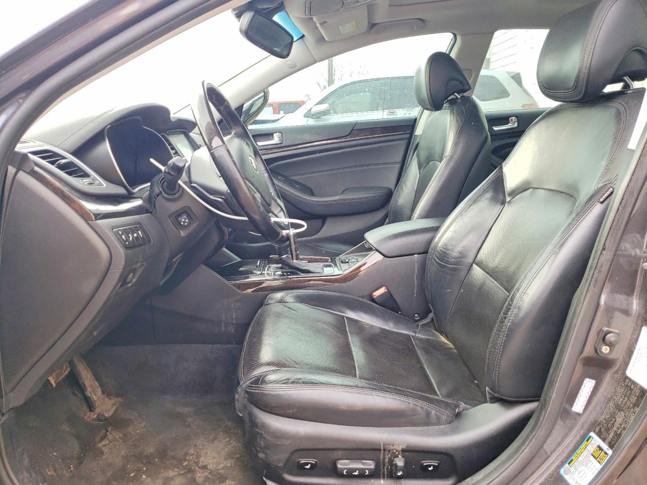 2014 Kia Cadenza Premium Charcoal vin: KNALN4D72E5130091