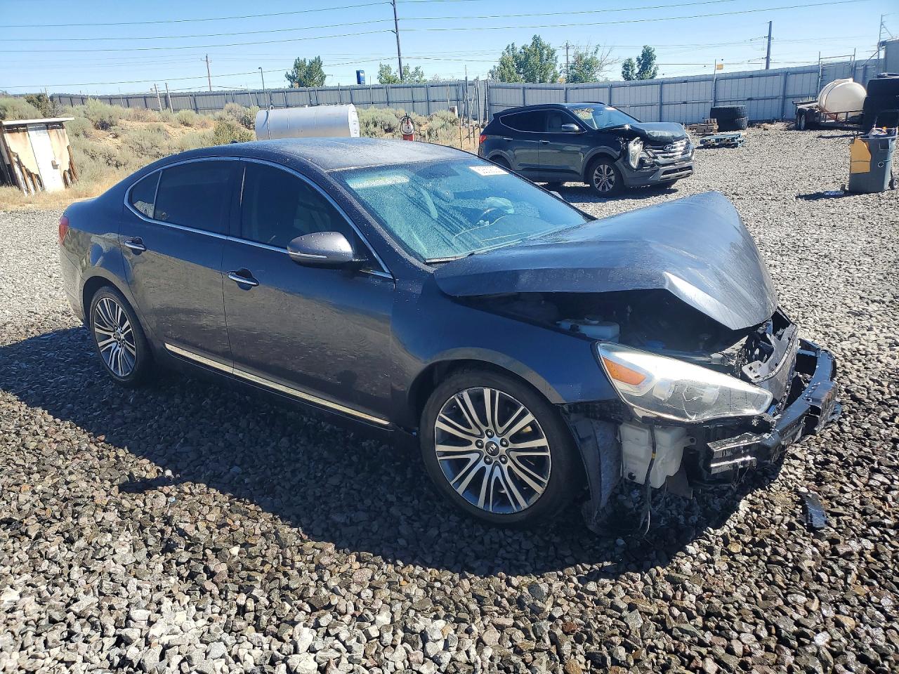 2014 Kia Cadenza Premium Charcoal vin: KNALN4D72E5164158