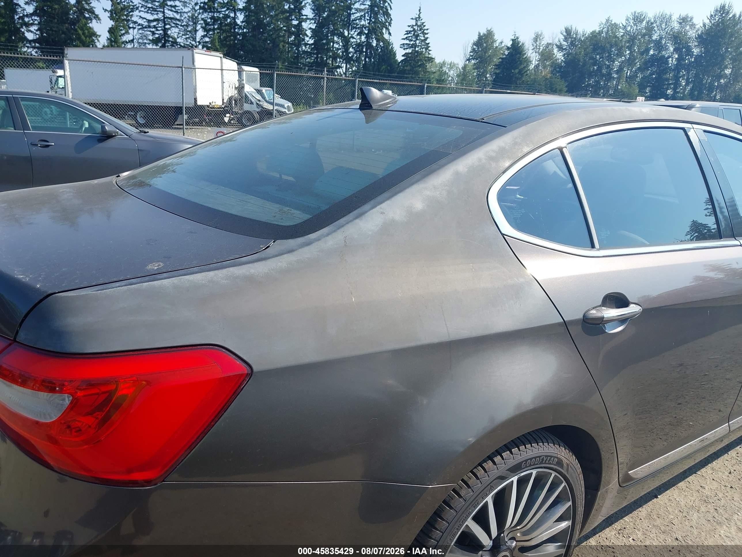 2014 Kia Cadenza Premium Brown vin: KNALN4D73E5126194