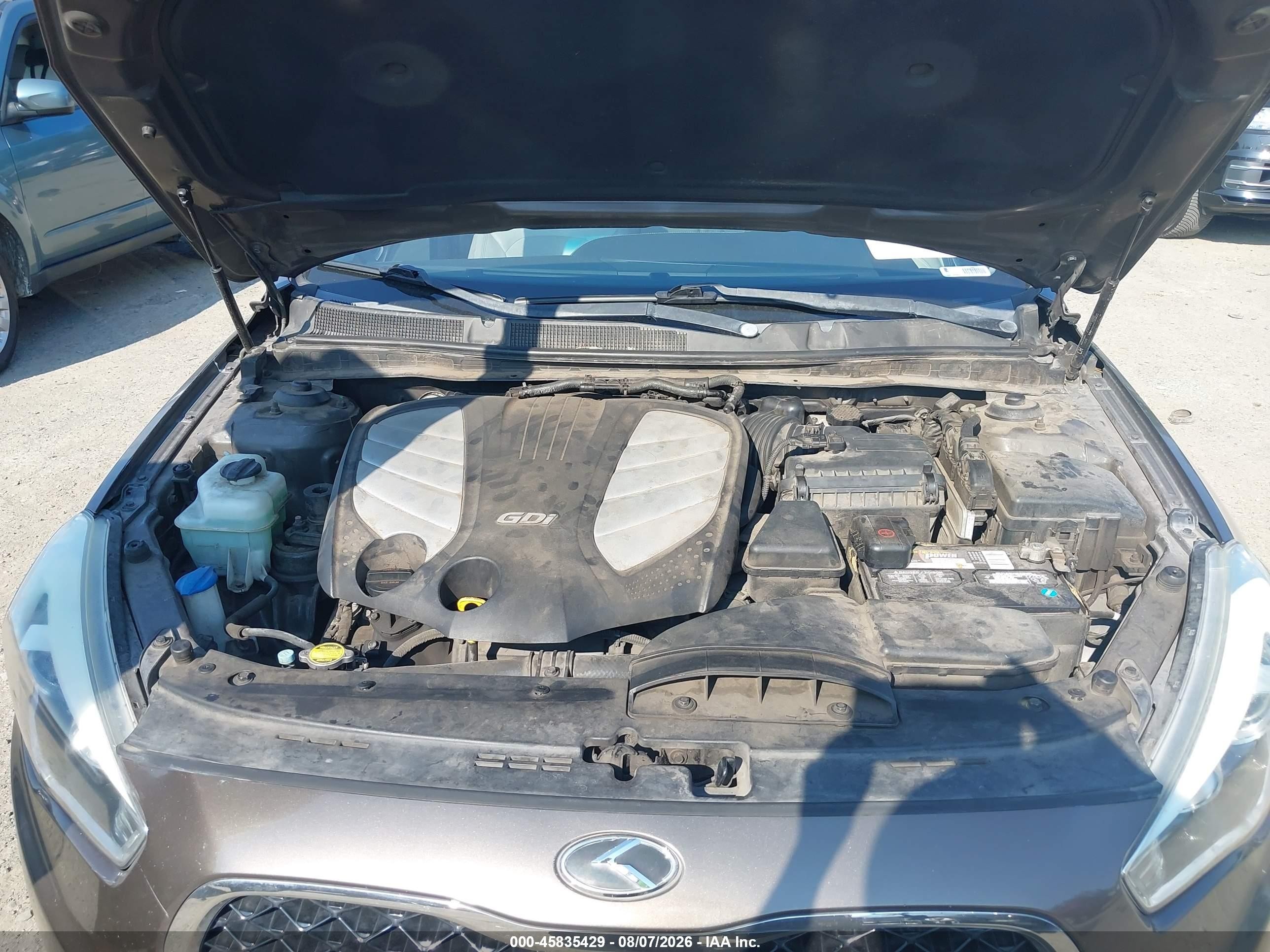 2014 Kia Cadenza Premium Brown vin: KNALN4D73E5126194