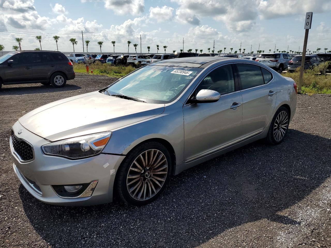 2014 Kia Cadenza Premium Gray vin: KNALN4D73E5130181