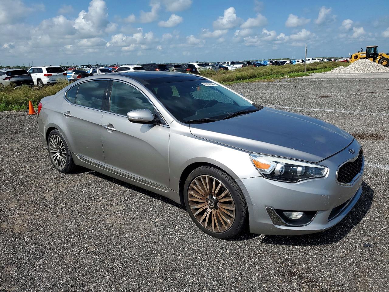 2014 Kia Cadenza Premium Серый vin: KNALN4D73E5130181