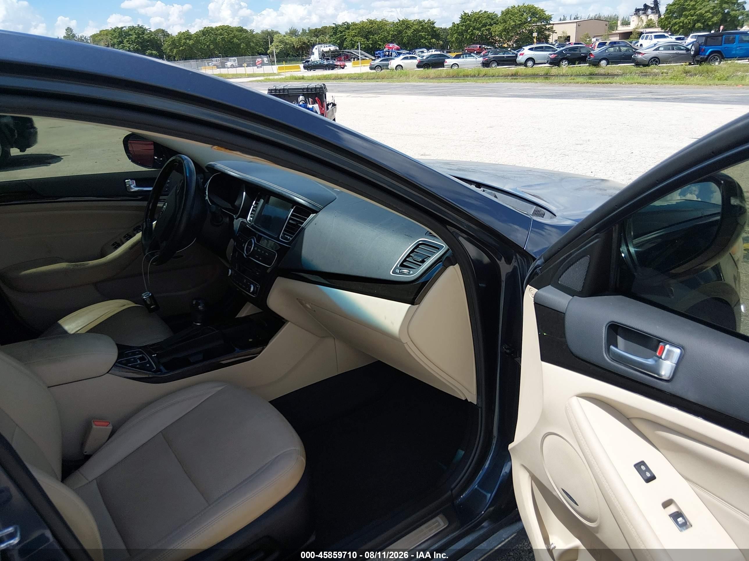 2014 Kia Cadenza Premium Blue vin: KNALN4D73E5135445