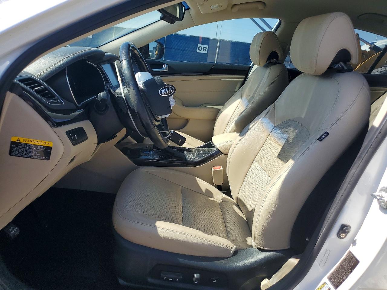 2014 Kia Cadenza Premium Белый vin: KNALN4D73E5137681
