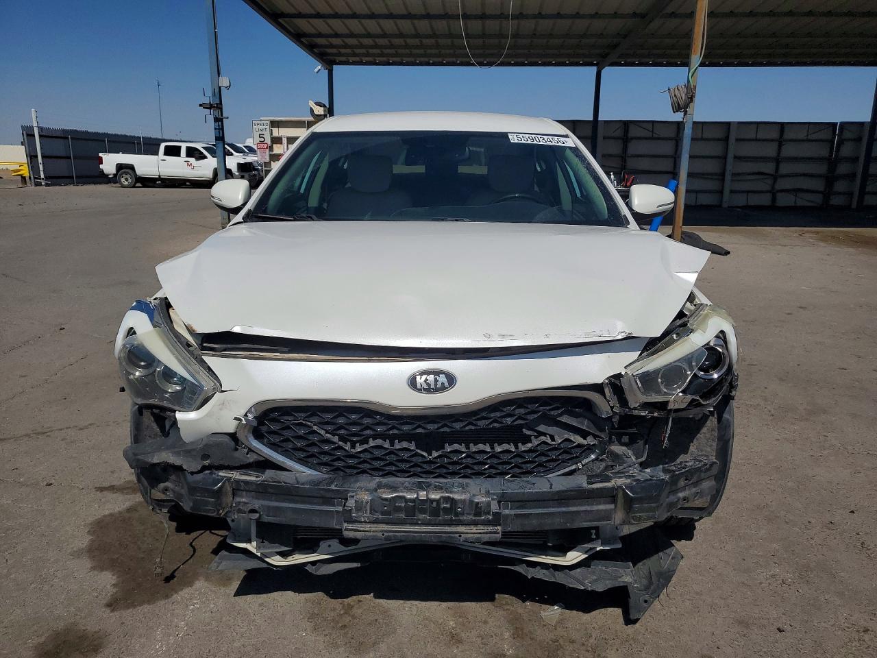 2014 Kia Cadenza Premium Белый vin: KNALN4D73E5137681