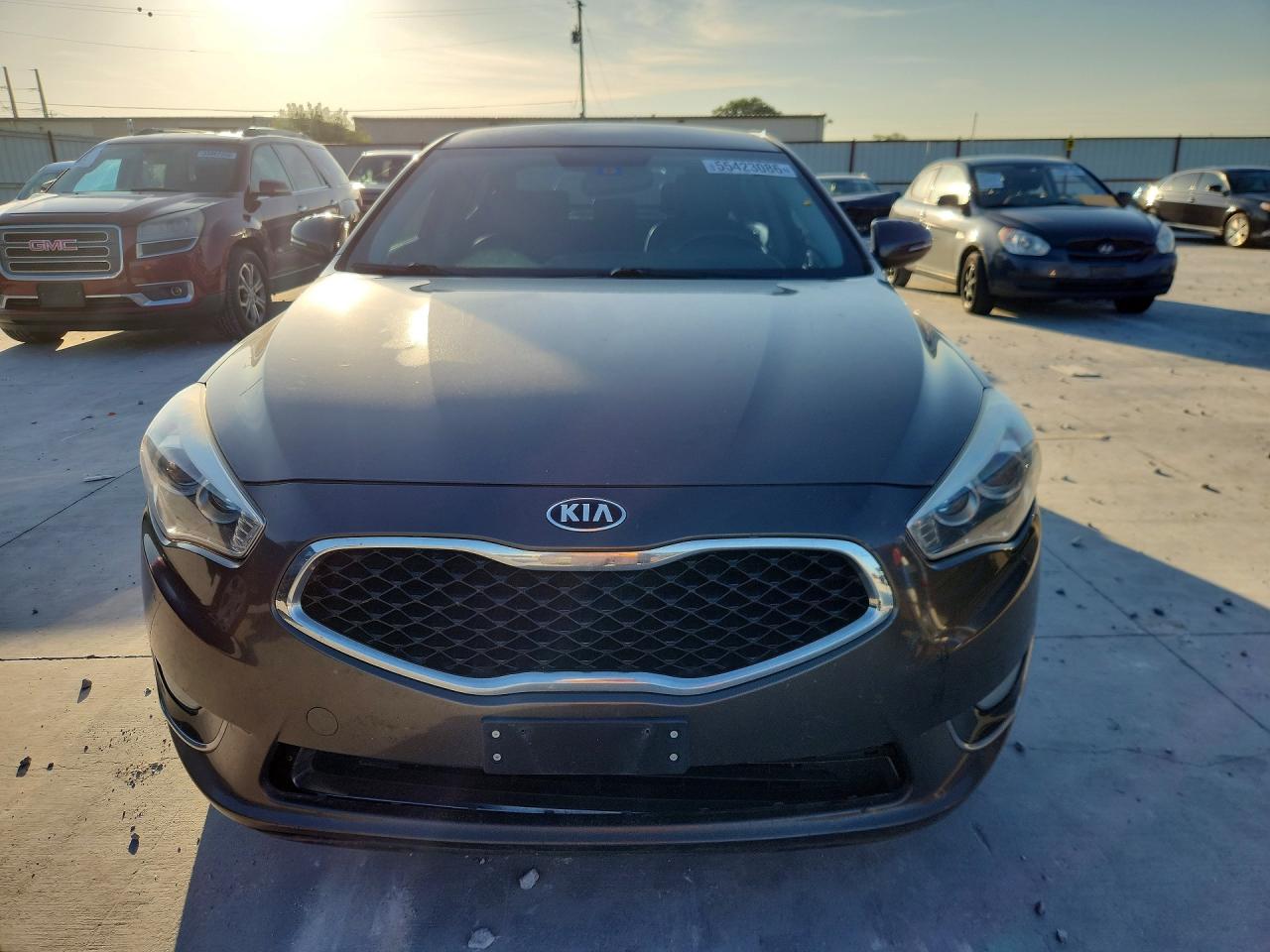 2014 Kia Cadenza Premium Brown vin: KNALN4D73E5160619