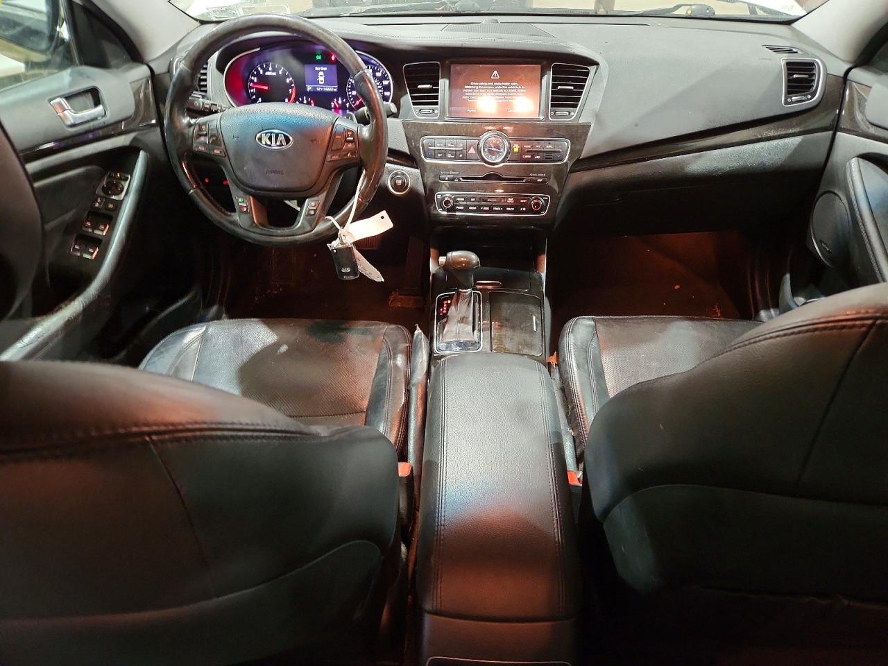 2015 Kia Cadenza Premium White vin: KNALN4D73F5168785