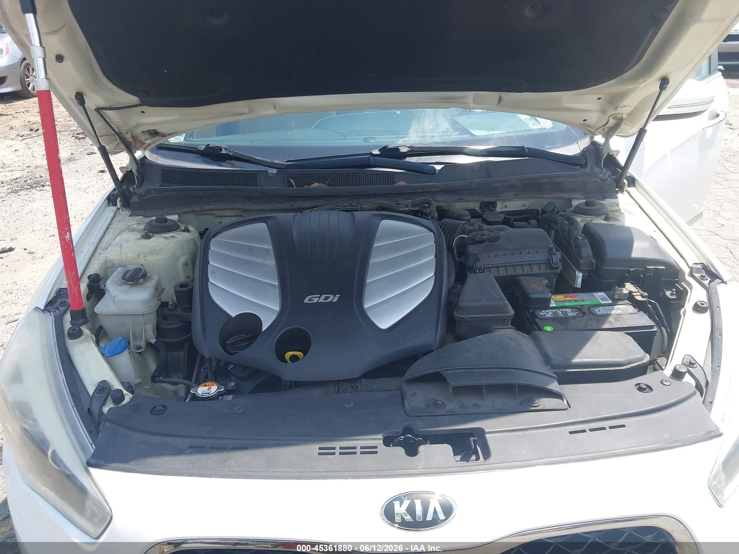 2015 Kia Cadenza Premium Белый vin: KNALN4D73F5174442
