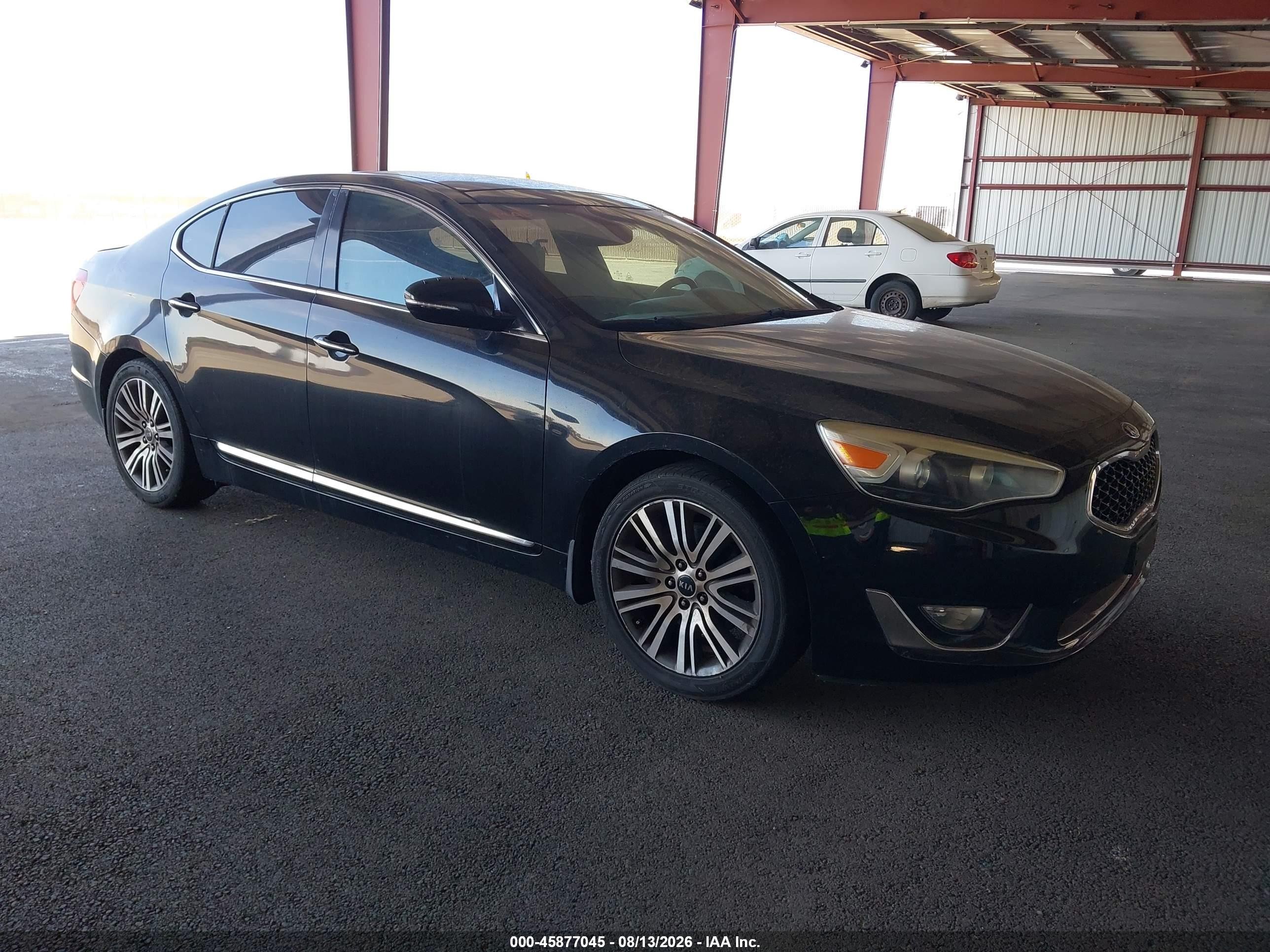 2014 Kia Cadenza Premium Черный vin: KNALN4D74E5146941
